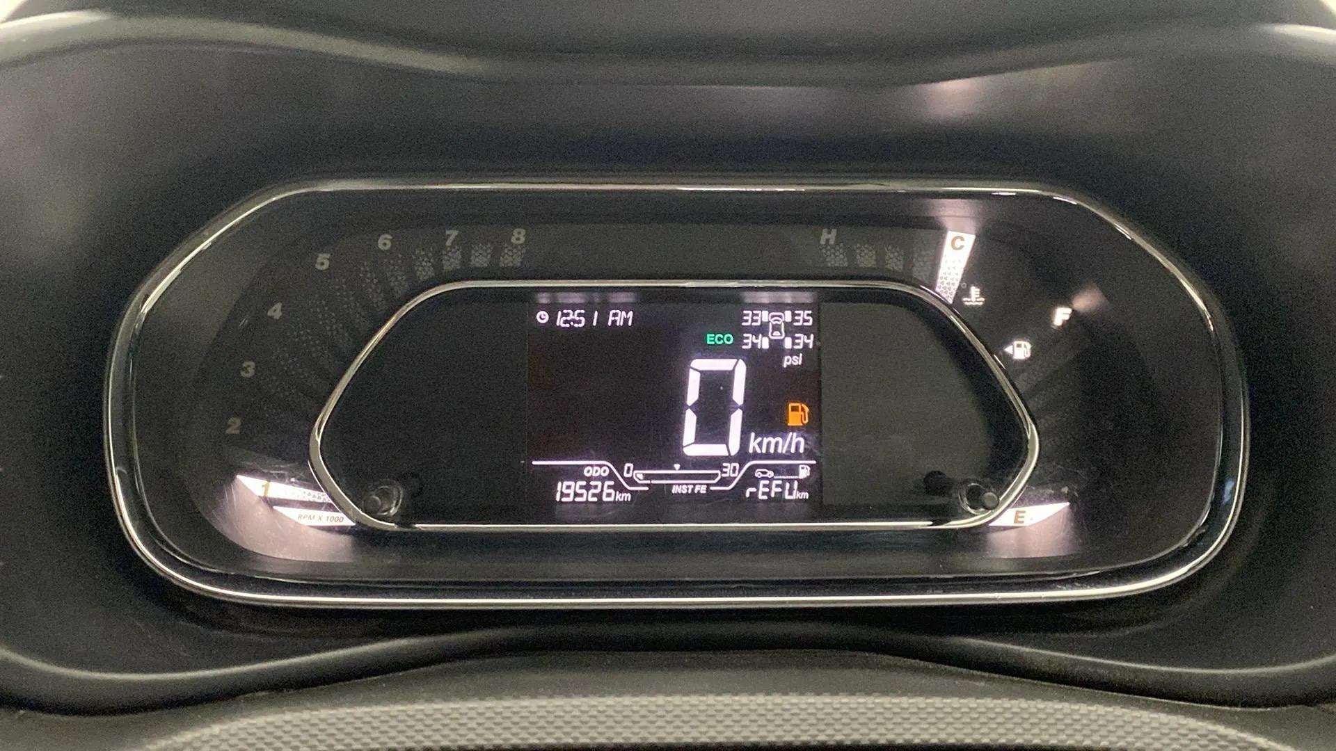 Instrument cluster of a Tata Nexon 2017-2023