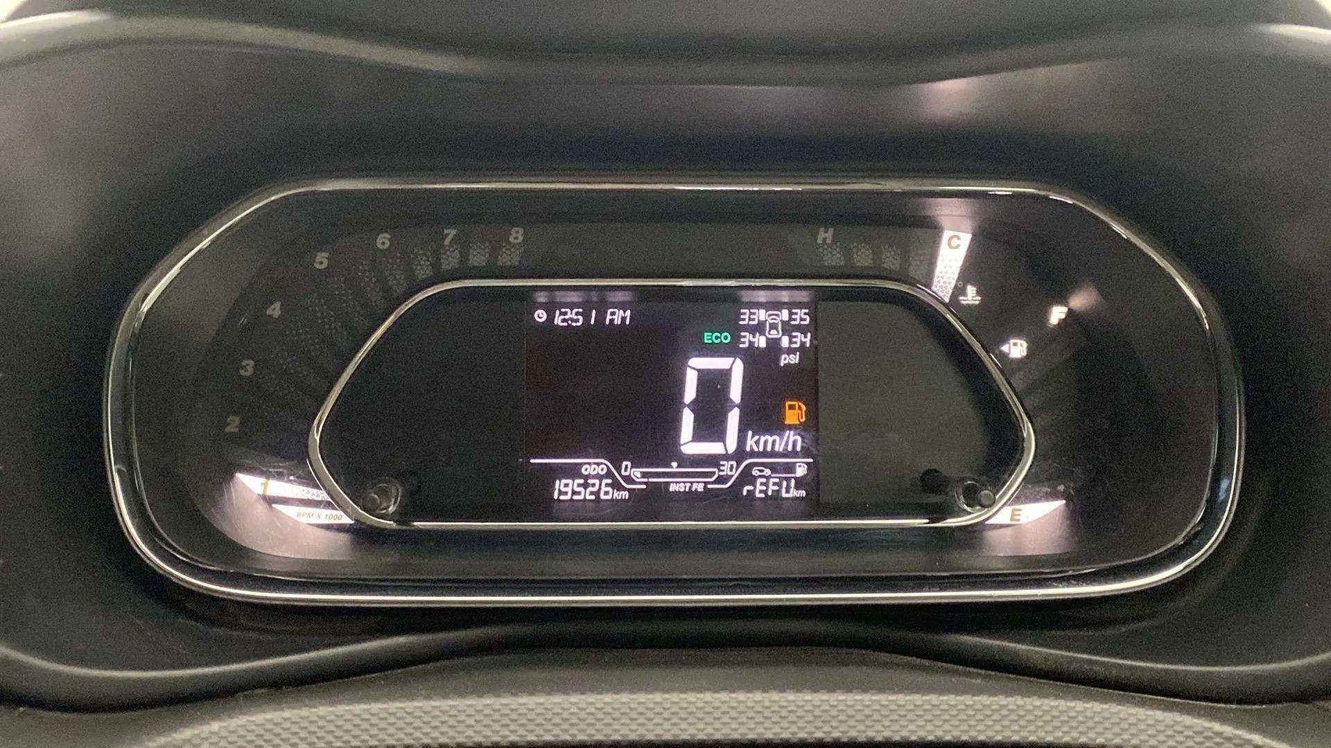 Instrument cluster of a Tata Nexon 2017-2023