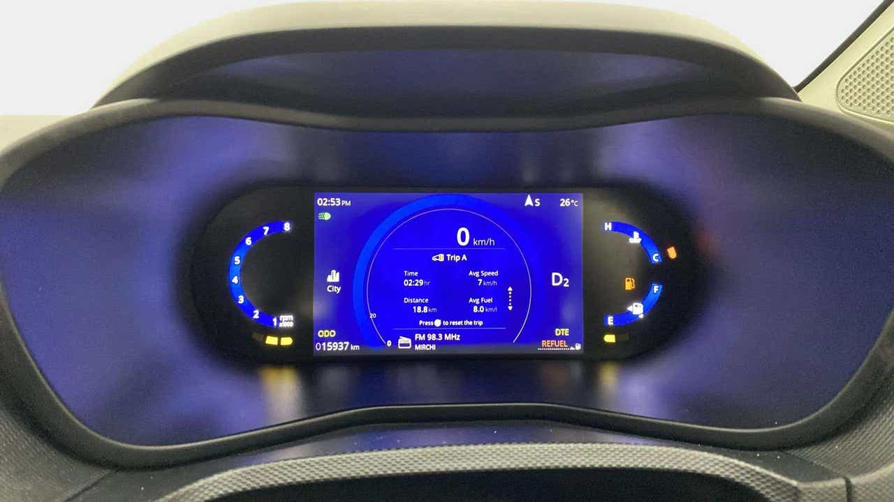 Instrument cluster of a Tata Nexon
