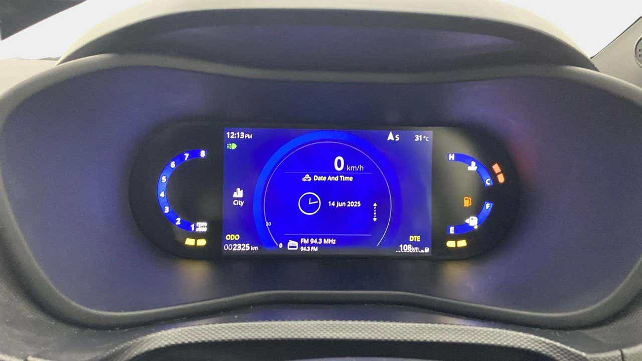 Instrument cluster of a Tata Nexon