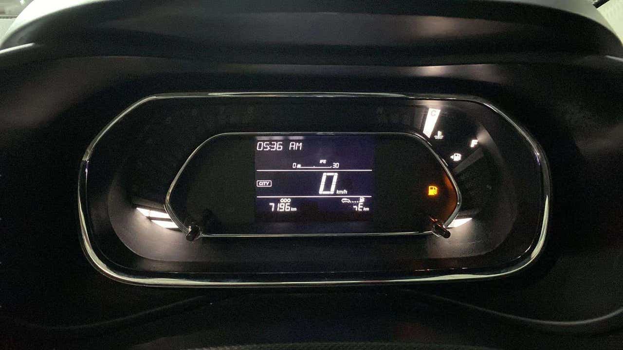 Instrument cluster view of a Tata Nexon