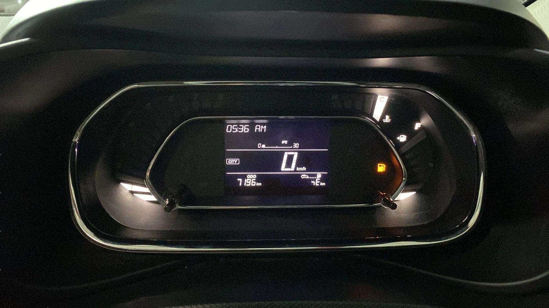 Instrument cluster view of a Tata Nexon