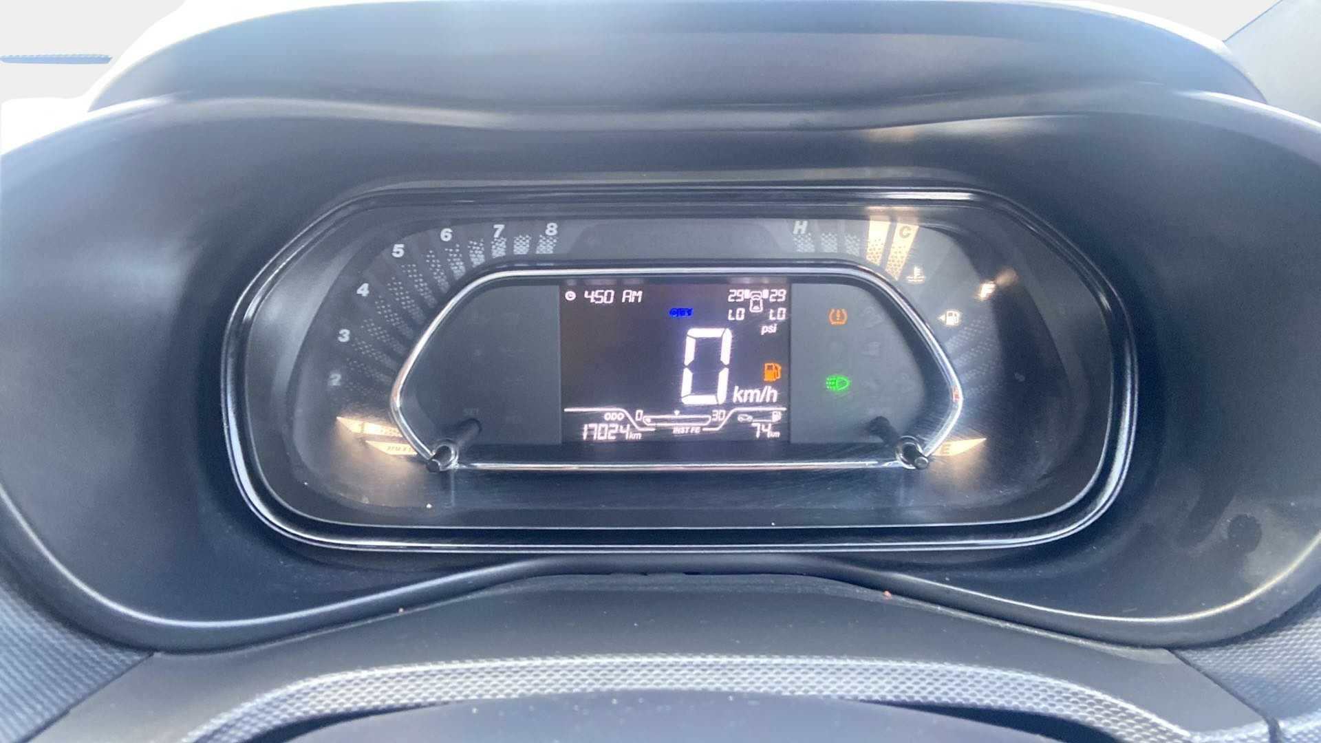 Instrument cluster of a Tata Nexon 2017-2023