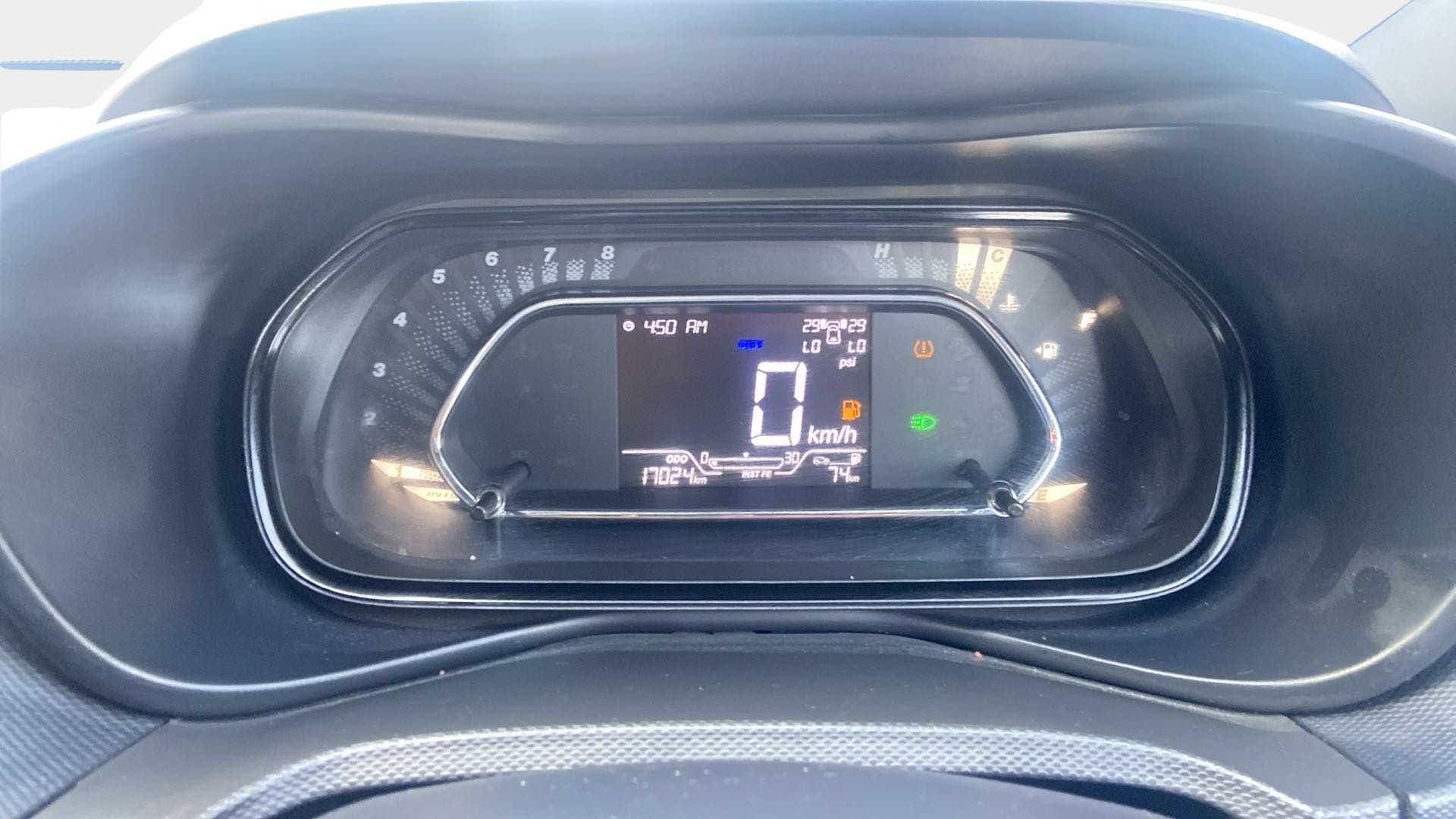 Instrument cluster of a Tata Nexon 2017-2023