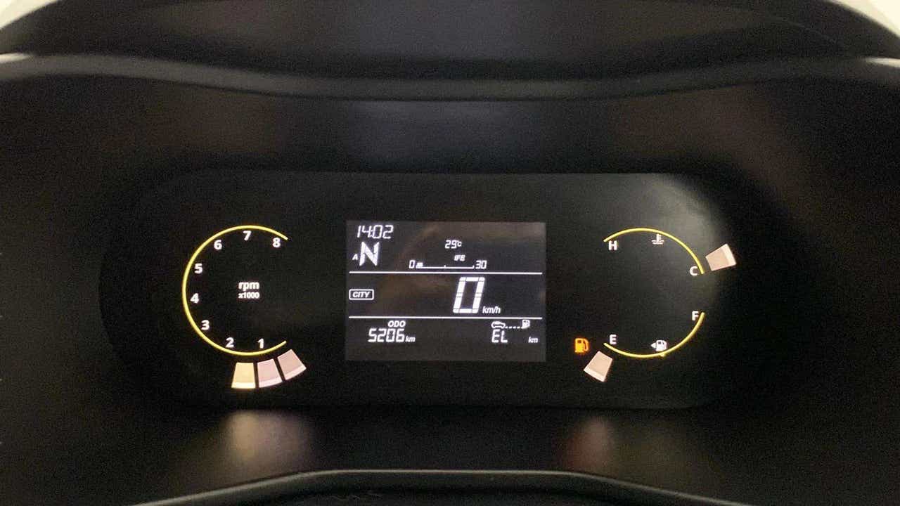 Instrument cluster of a Tata Nexon