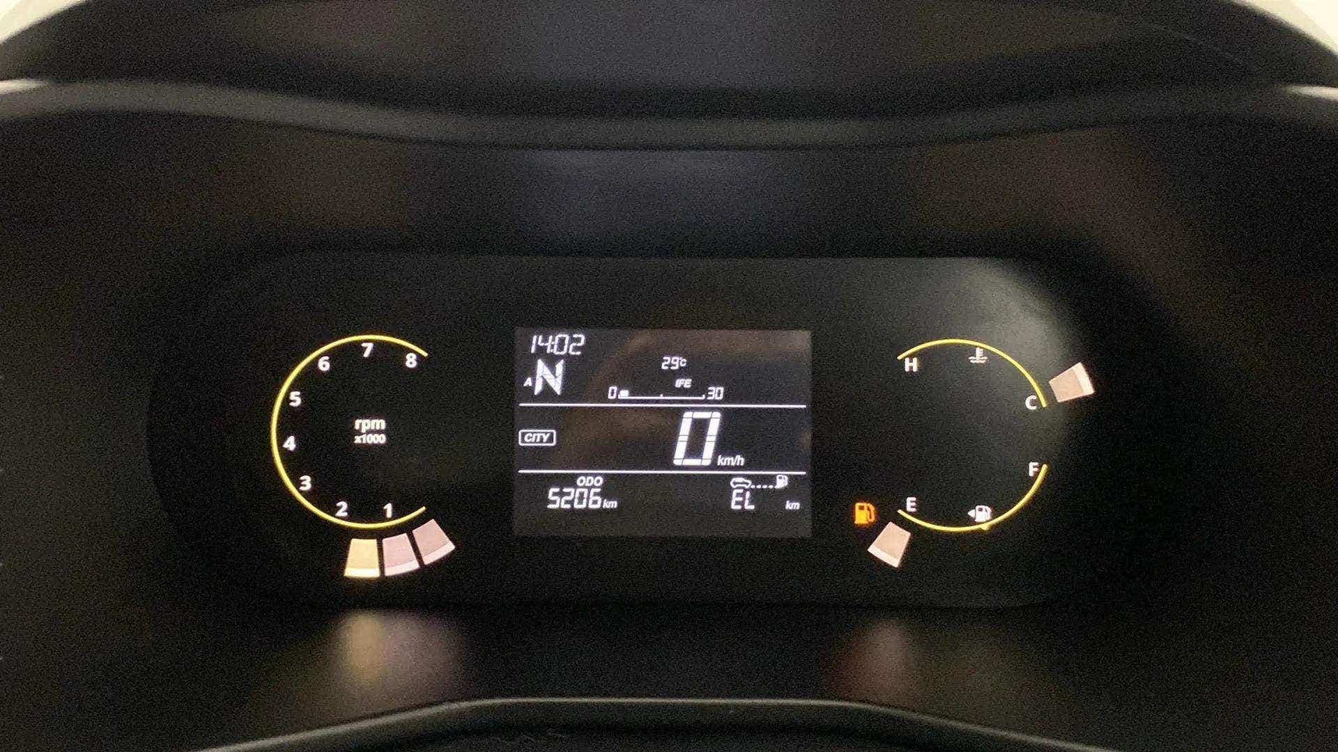 Instrument cluster of a Tata Nexon