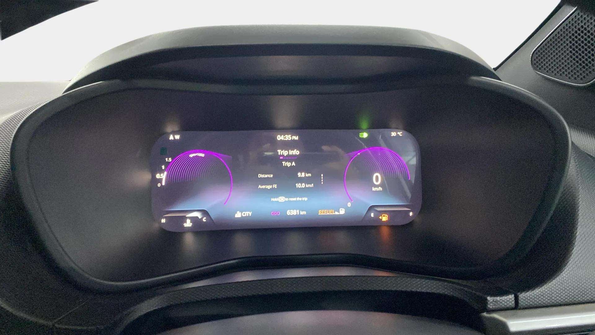 Instrument cluster of a Tata Nexon 2017-2023