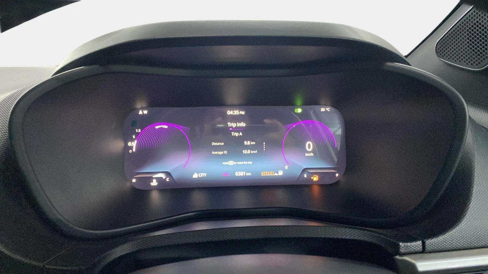 Instrument cluster of a Tata Nexon 2017-2023