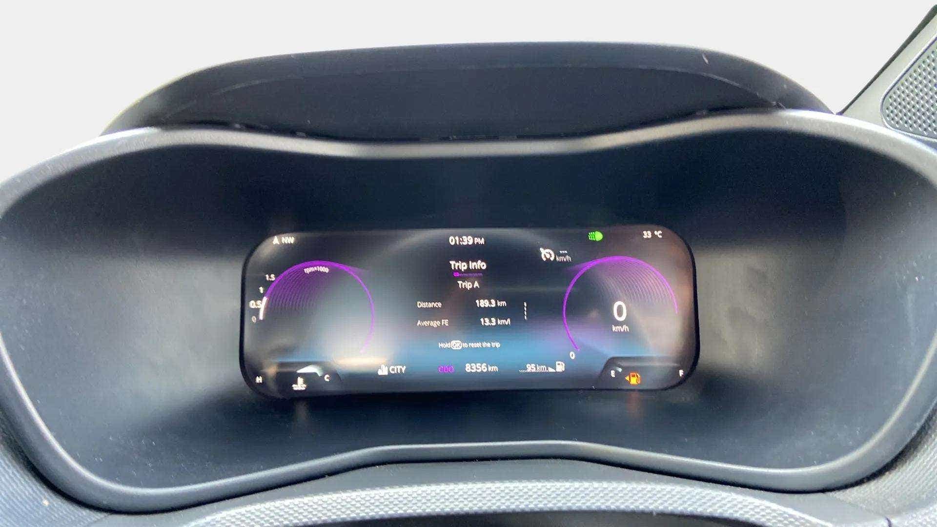 Instrument cluster display of a Tata Nexon 2017-2023