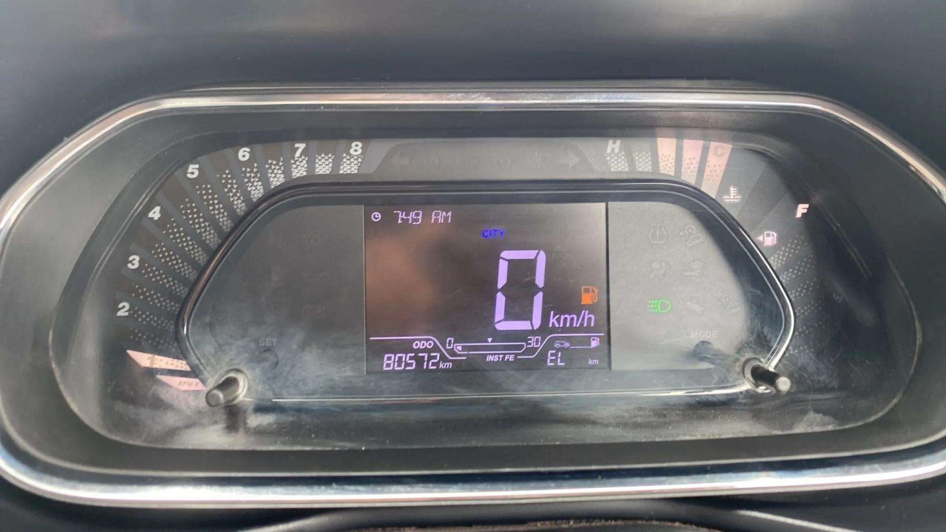 Instrument cluster of a Tata Nexon 2017-2023