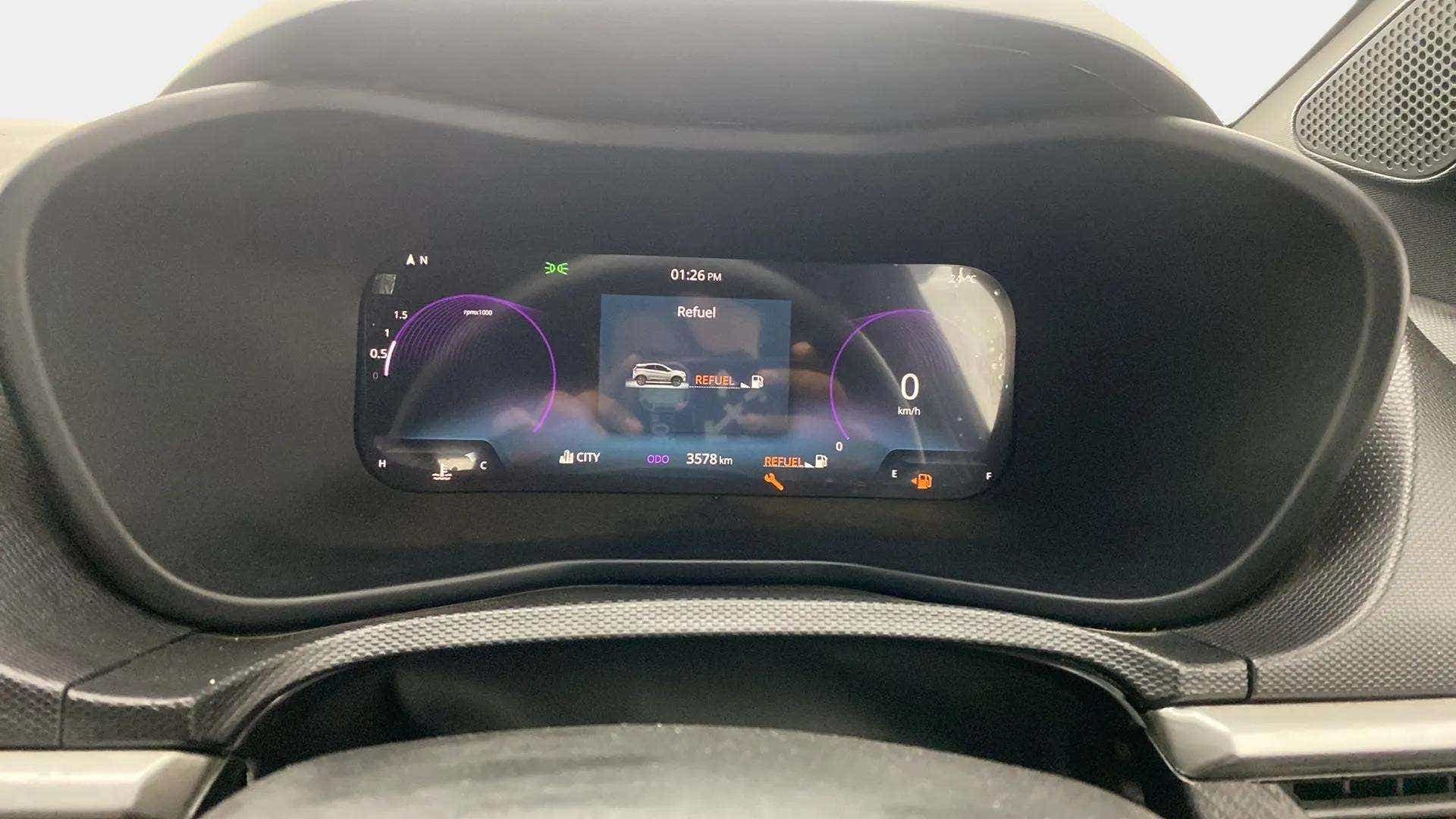 Instrument cluster of a Tata Nexon 2017-2023