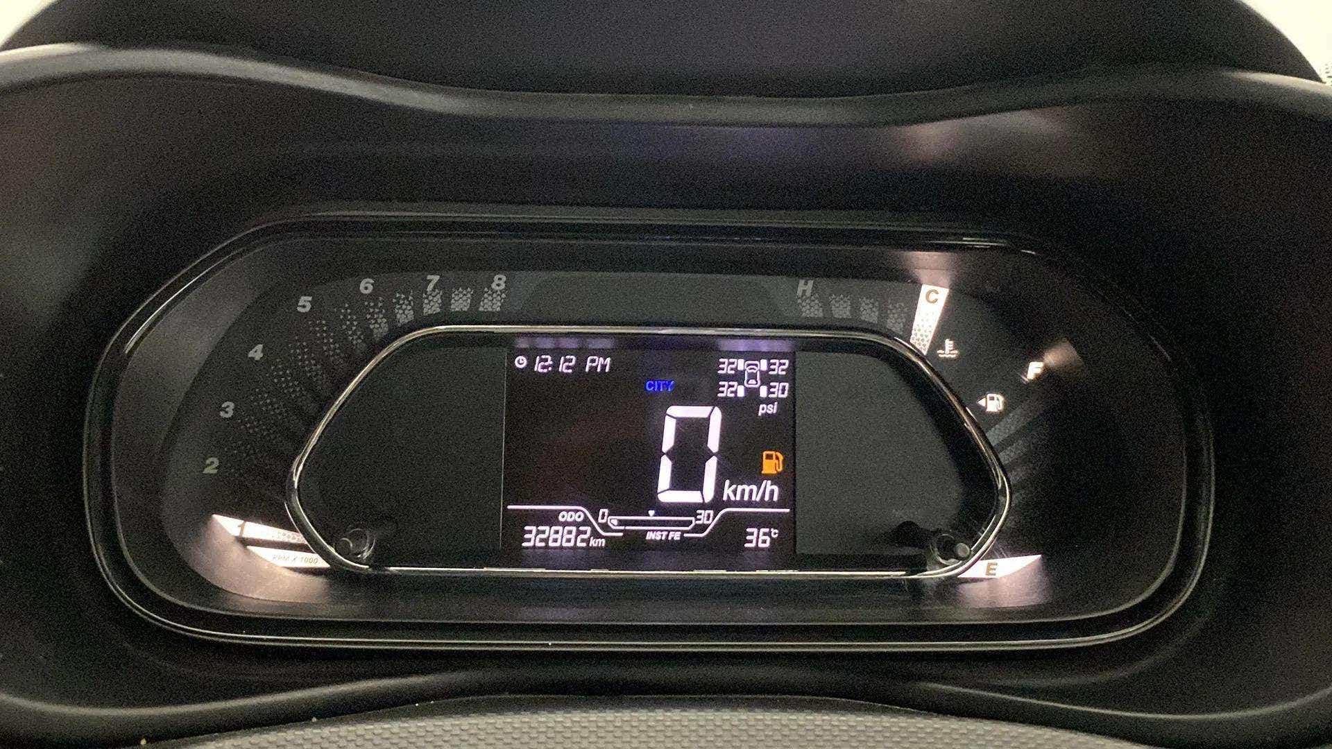 Instrument cluster of a Tata Nexon 2017-2023
