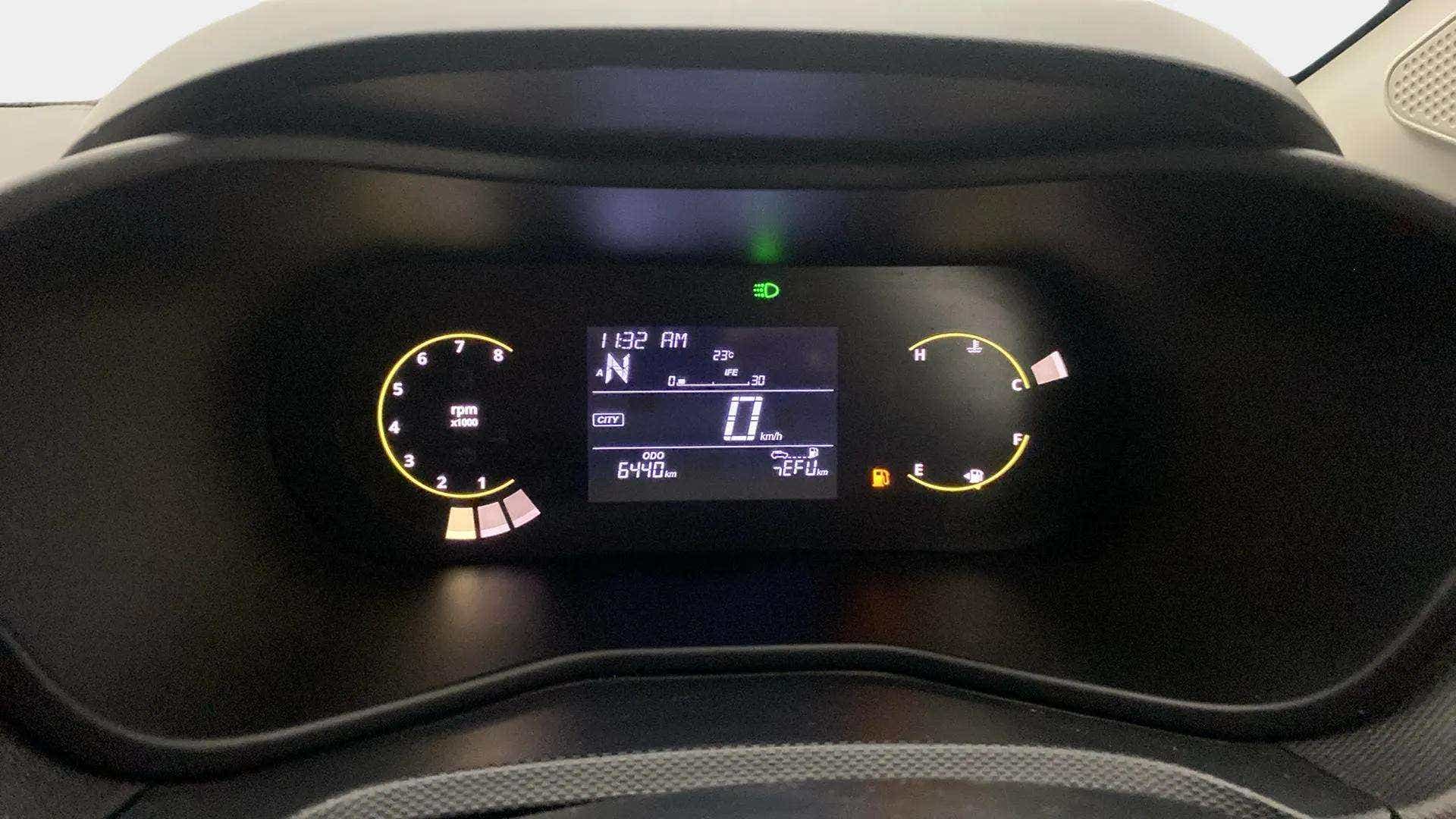 Instrument cluster of a Tata Nexon