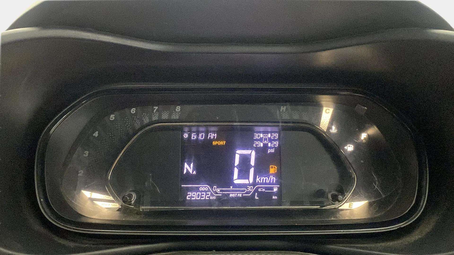 Instrument cluster of a Tata Nexon 2017-2023