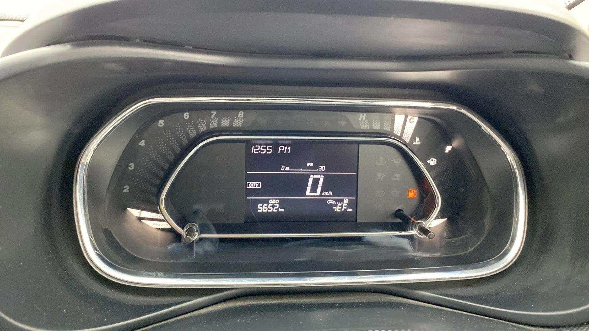 Instrument cluster of a Tata Nexon