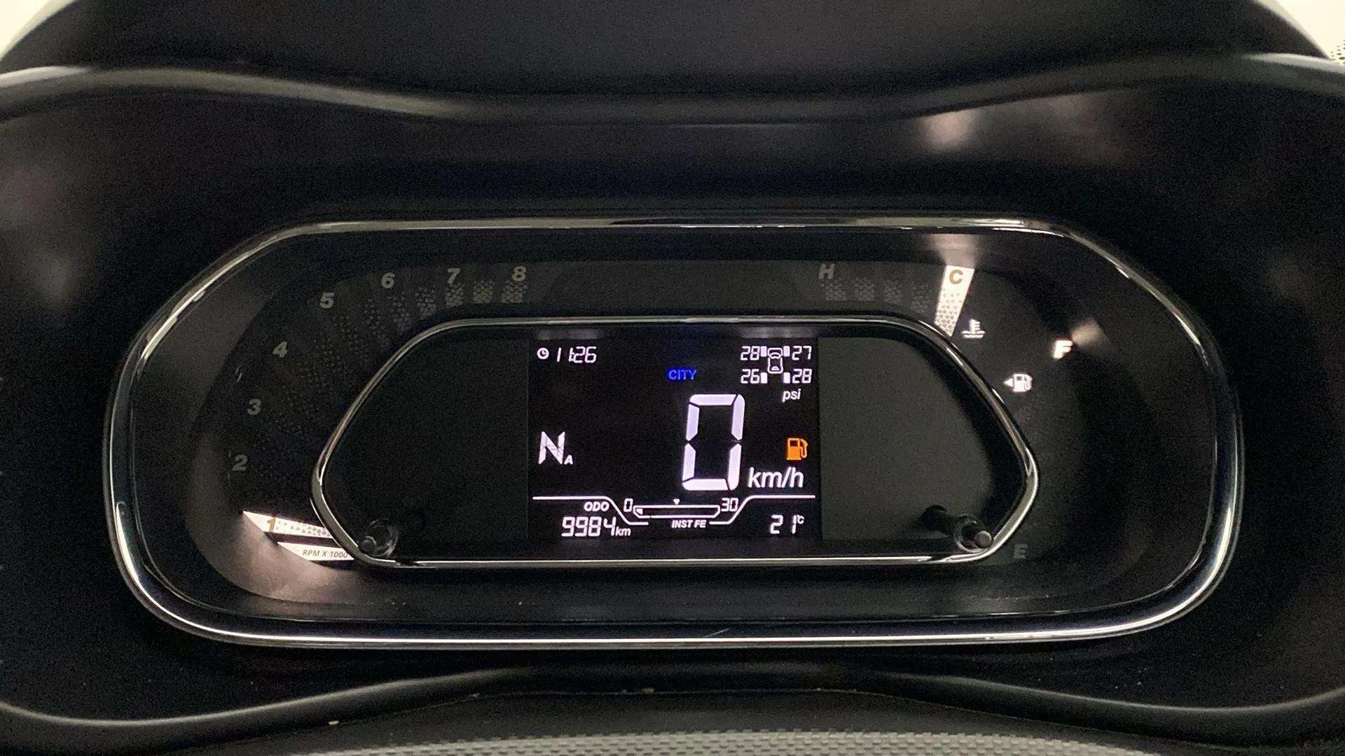 Instrument cluster display of a Tata Nexon 2017-2023