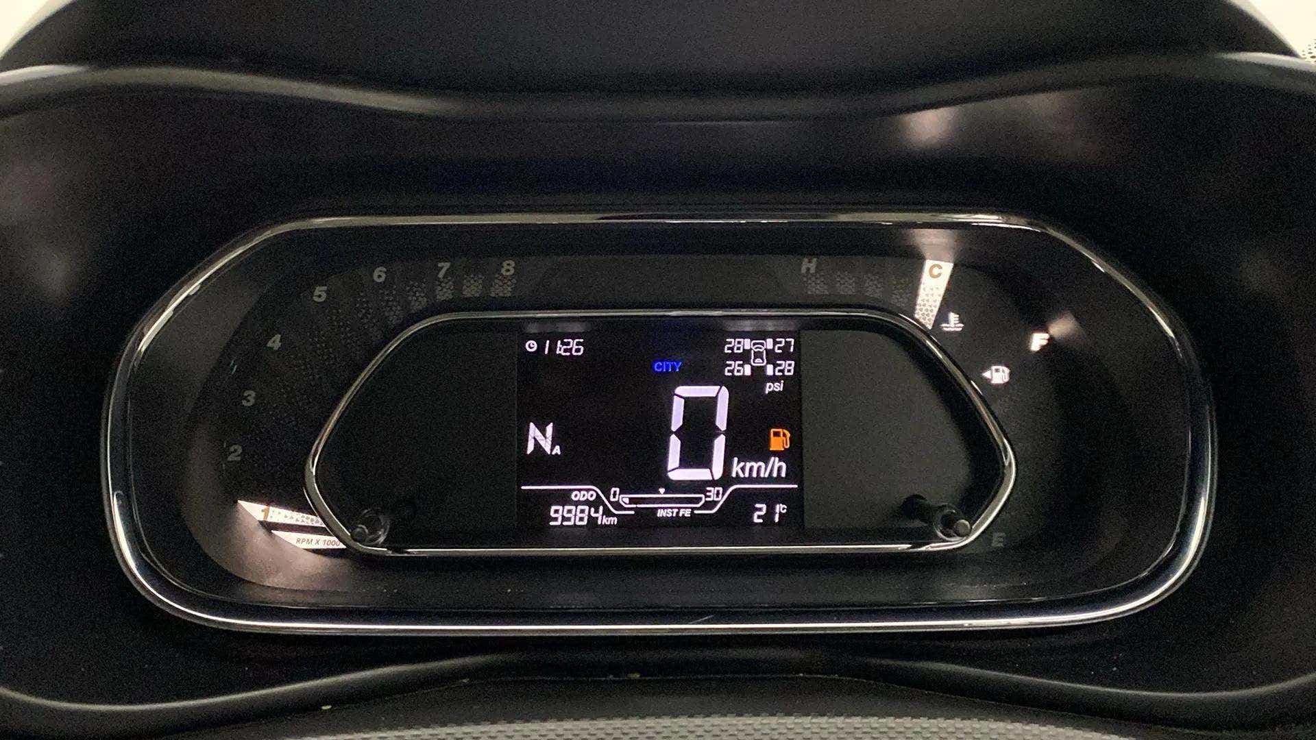 Instrument cluster display of a Tata Nexon 2017-2023
