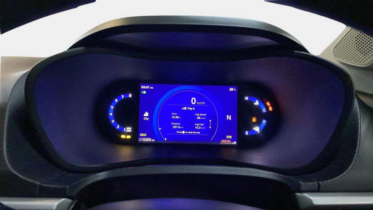 Instrument cluster of a Tata Nexon