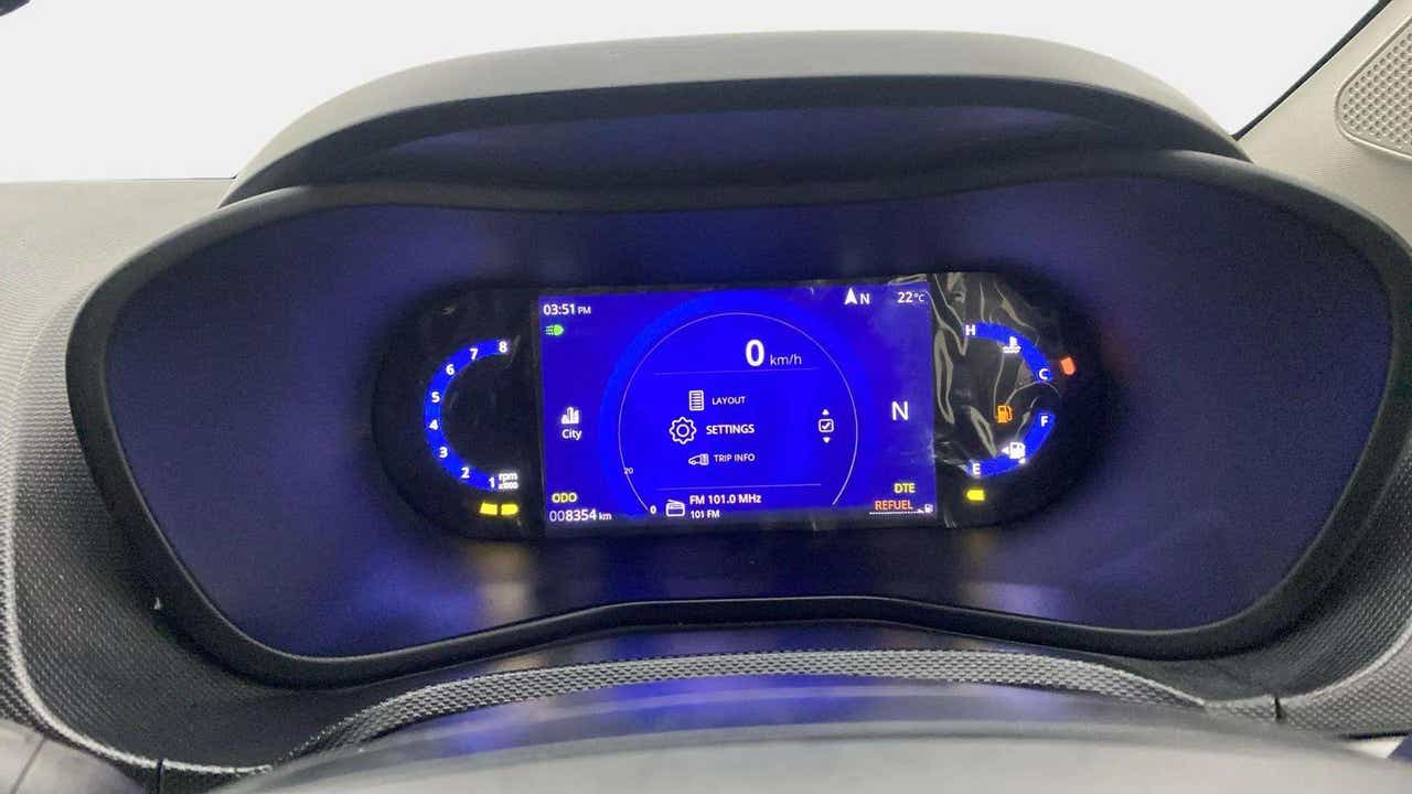 Instrument cluster of a Tata Nexon