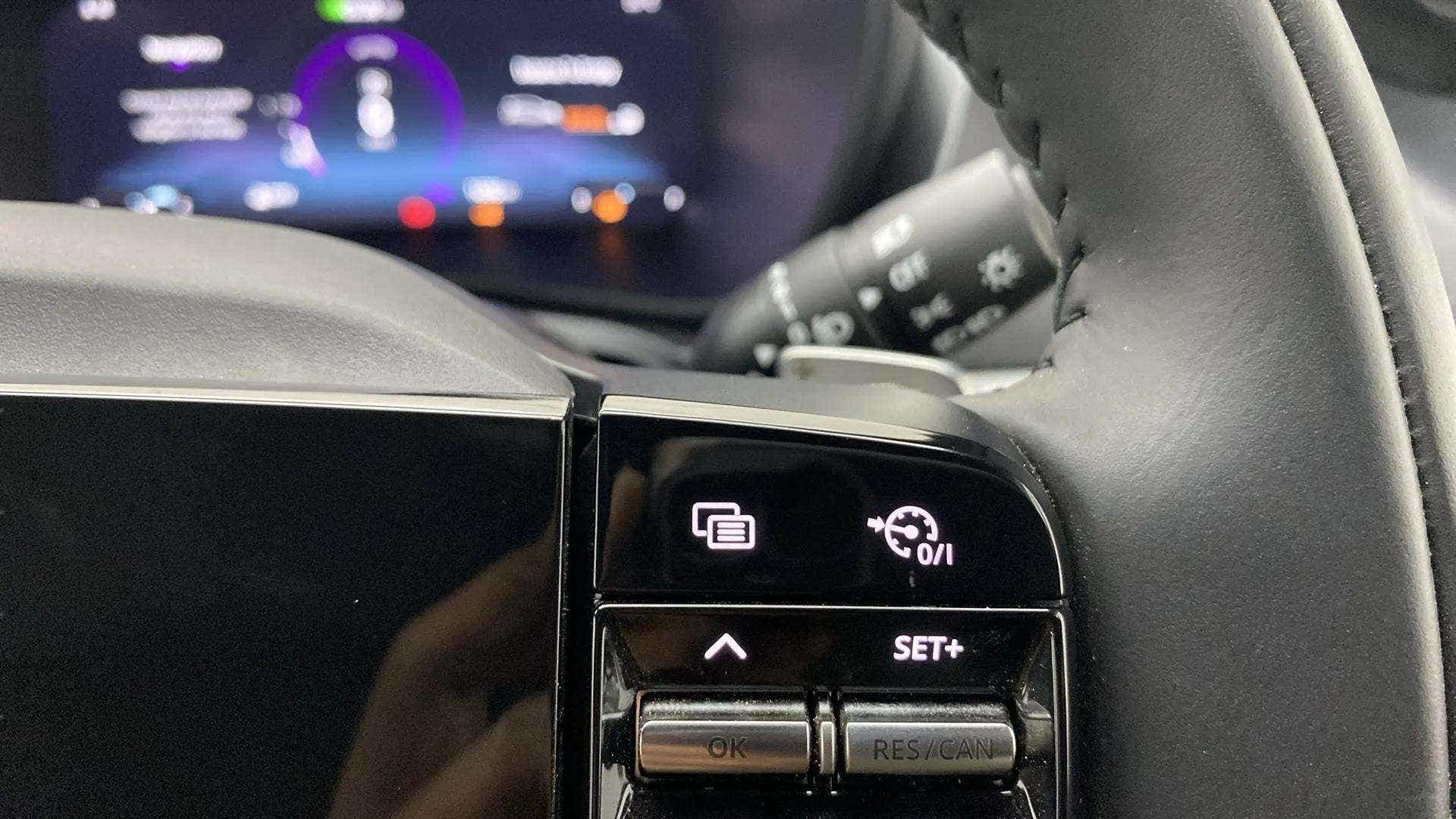 Steering wheel controls of a Tata Nexon