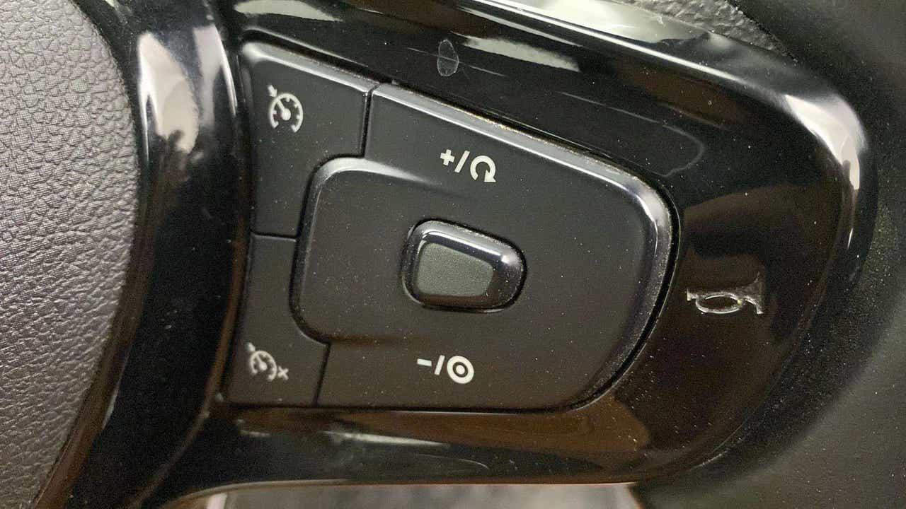 Steering wheel controls of a Tata Nexon 2017-2023