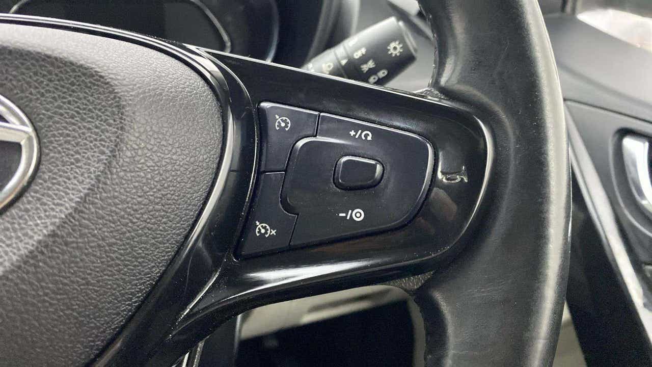 Steering wheel controls of a Tata Nexon 2017-2023