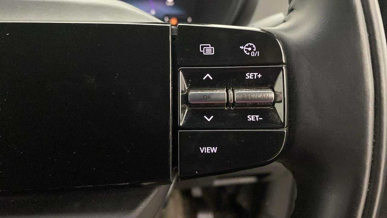 Steering wheel controls of a Tata Nexon