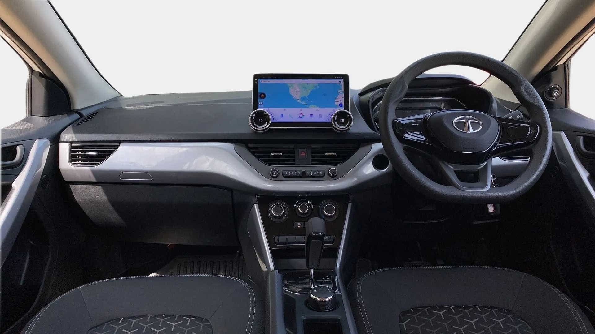 Dashboard and steering wheel of a Tata Nexon 2017-2023