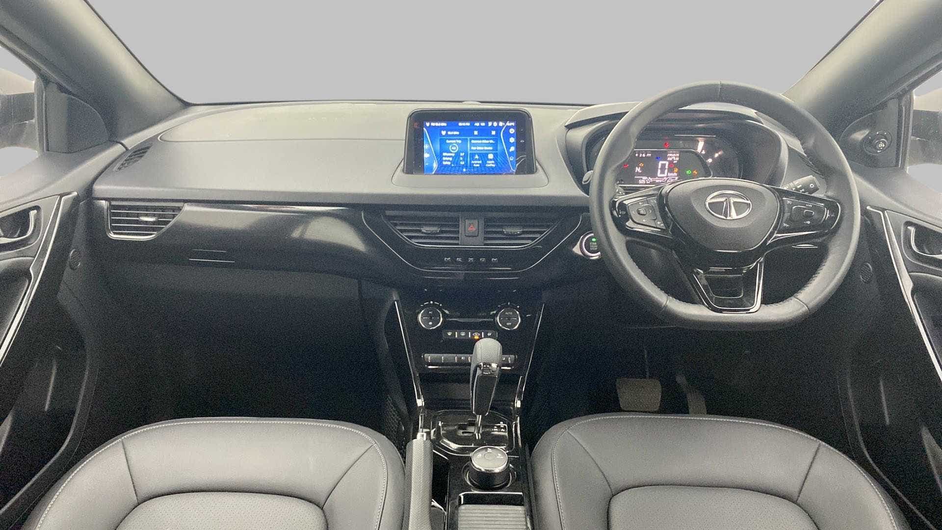 Dashboard and steering wheel of a Tata Nexon 2017-2023