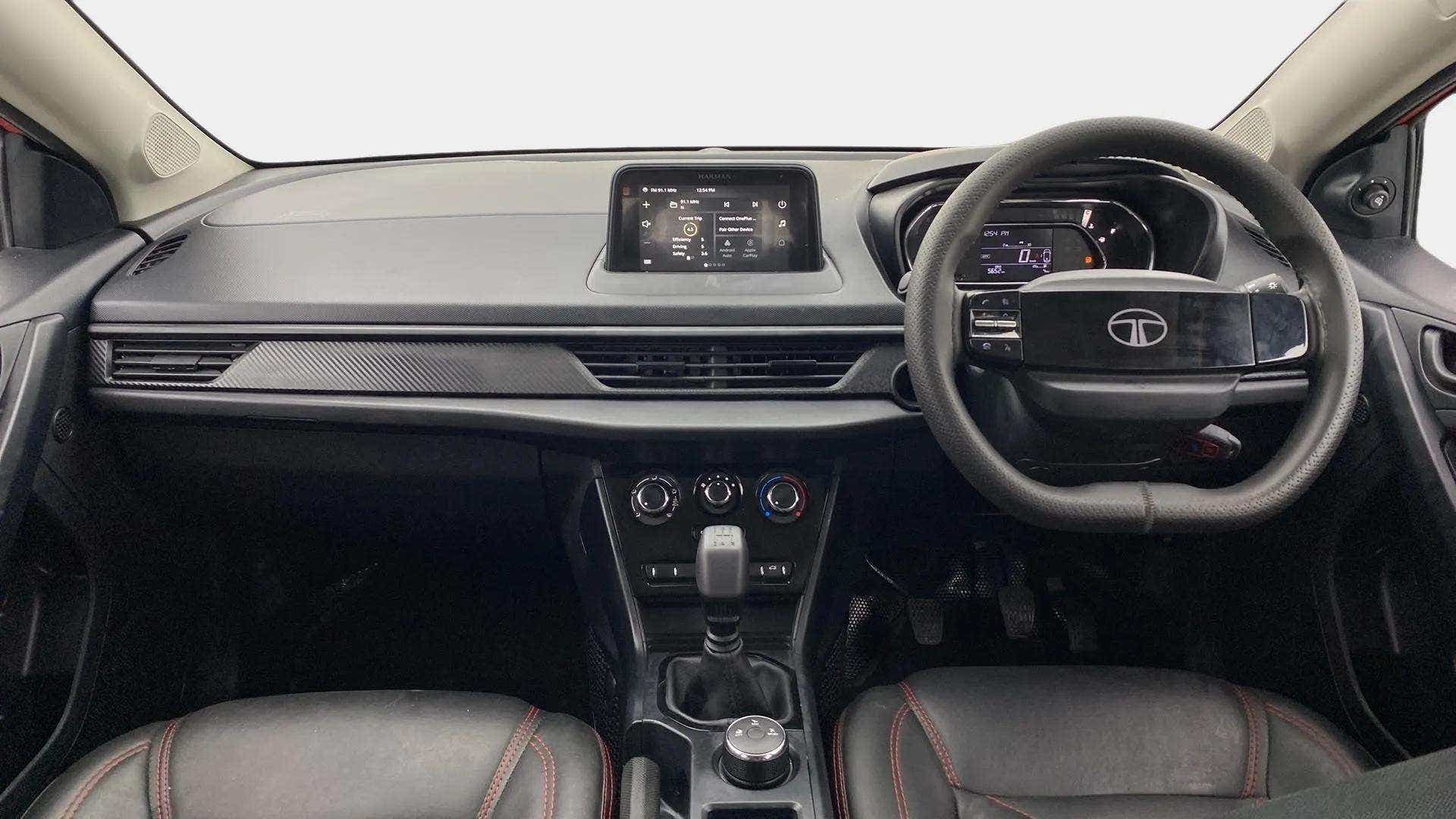 Interior dashboard of a Tata Nexon