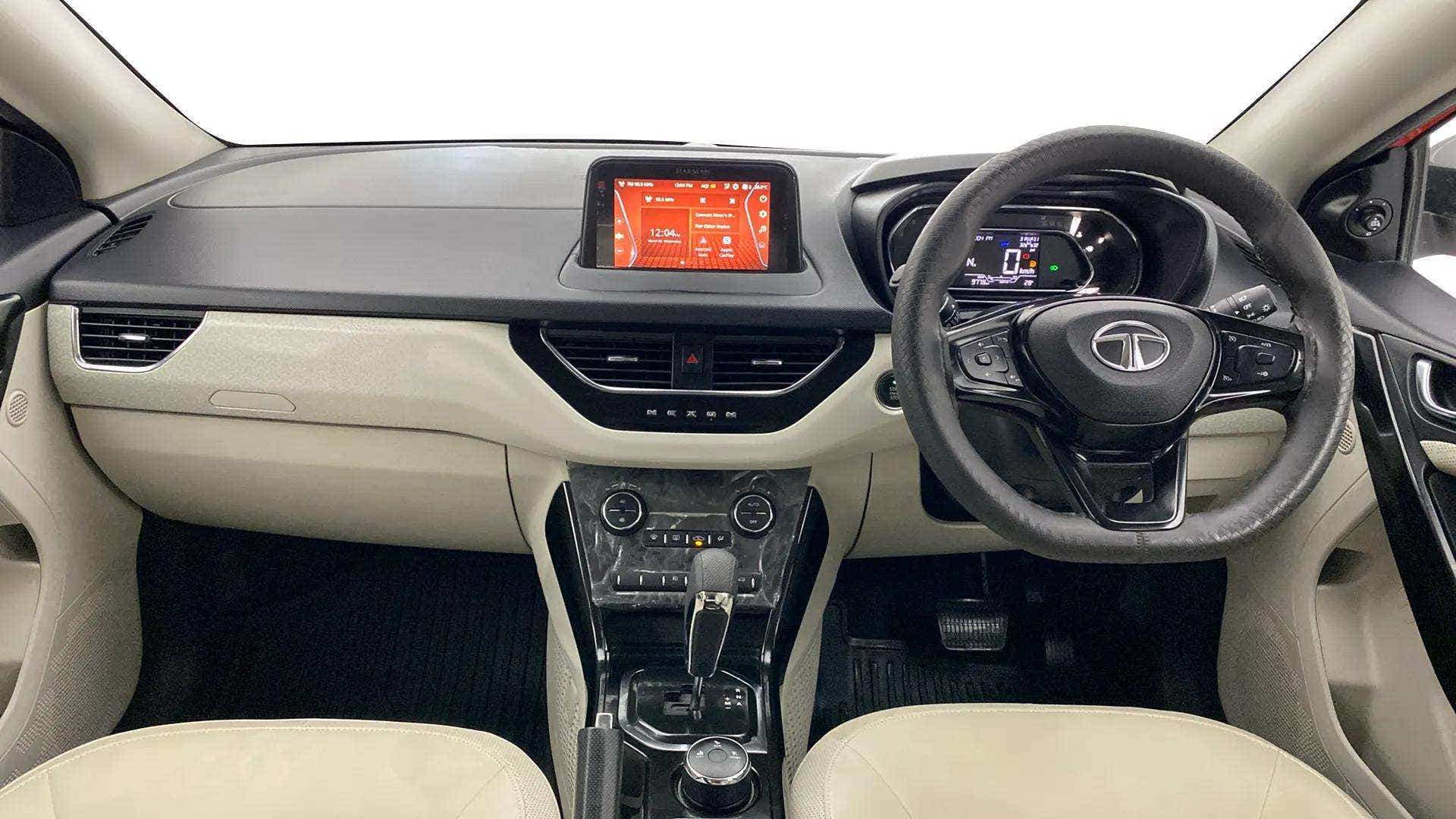 Dashboard and steering wheel of a Tata Nexon 2017-2023