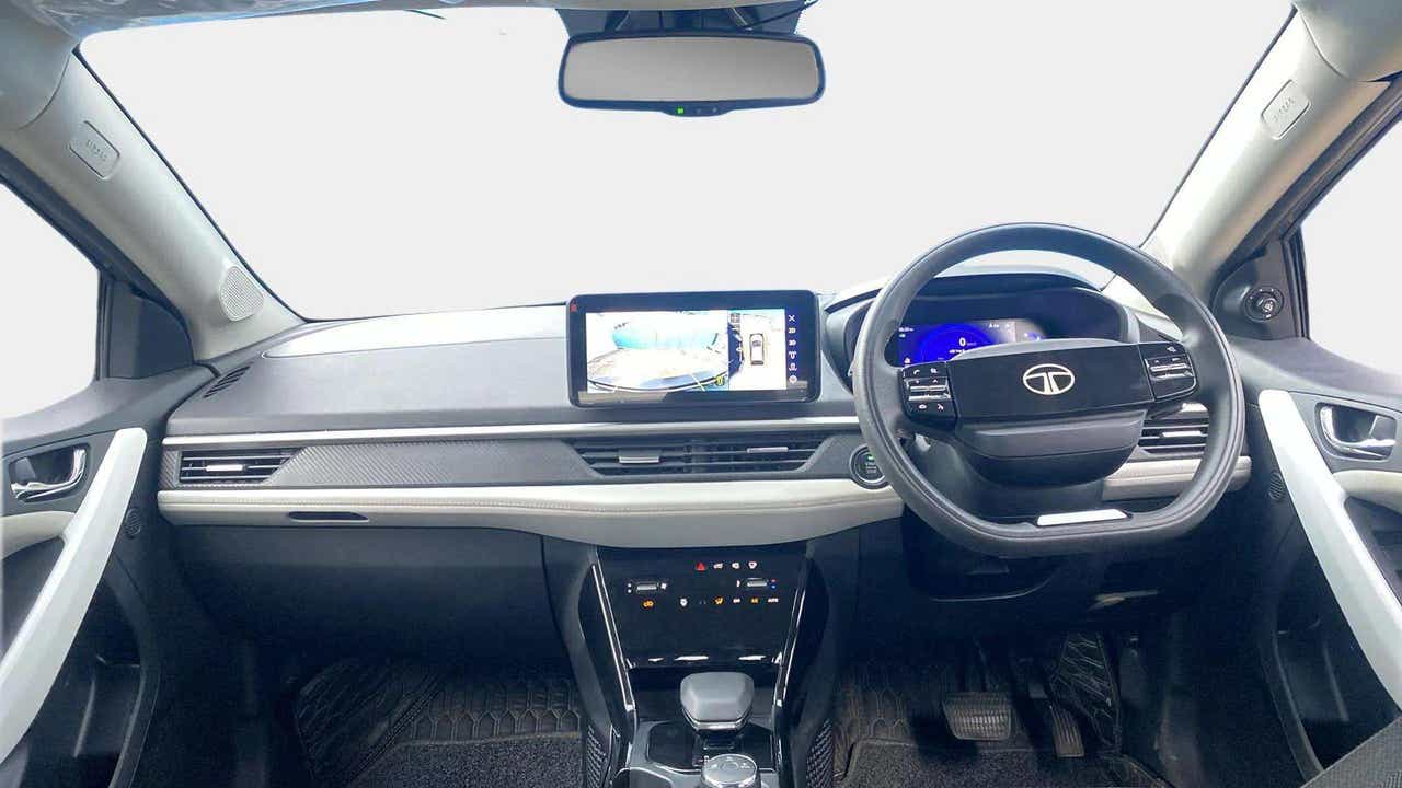 Interior dashboard view of a Tata Nexon
