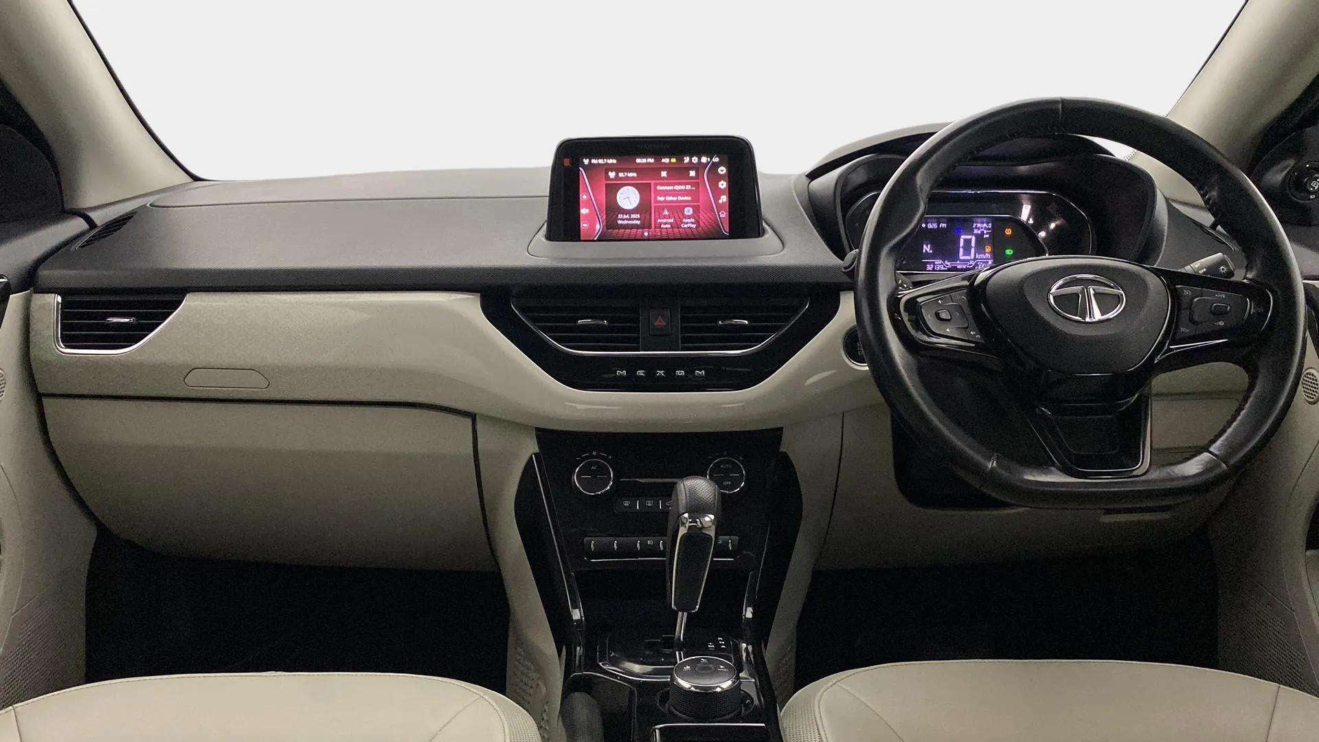 Interior dashboard view of a Tata Nexon 2017-2023