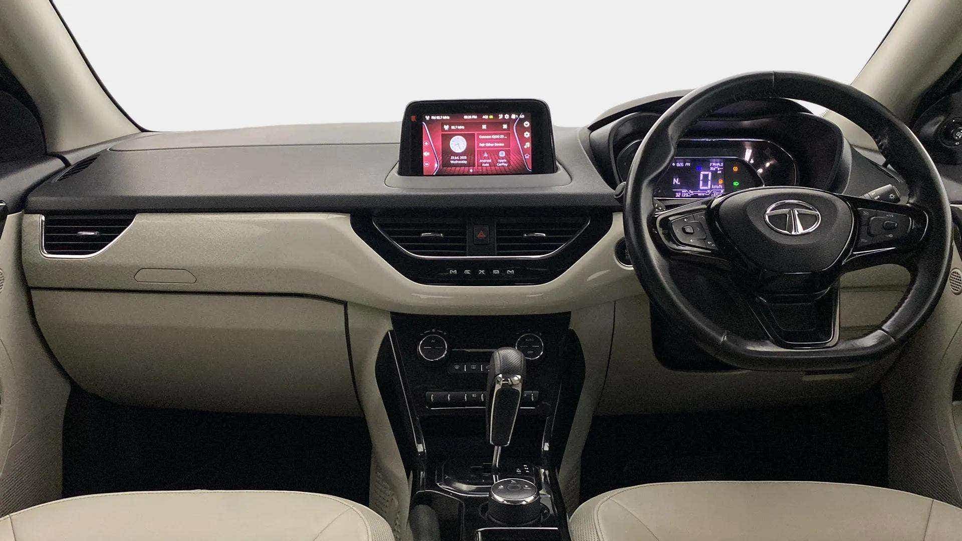 Interior dashboard view of a Tata Nexon 2017-2023