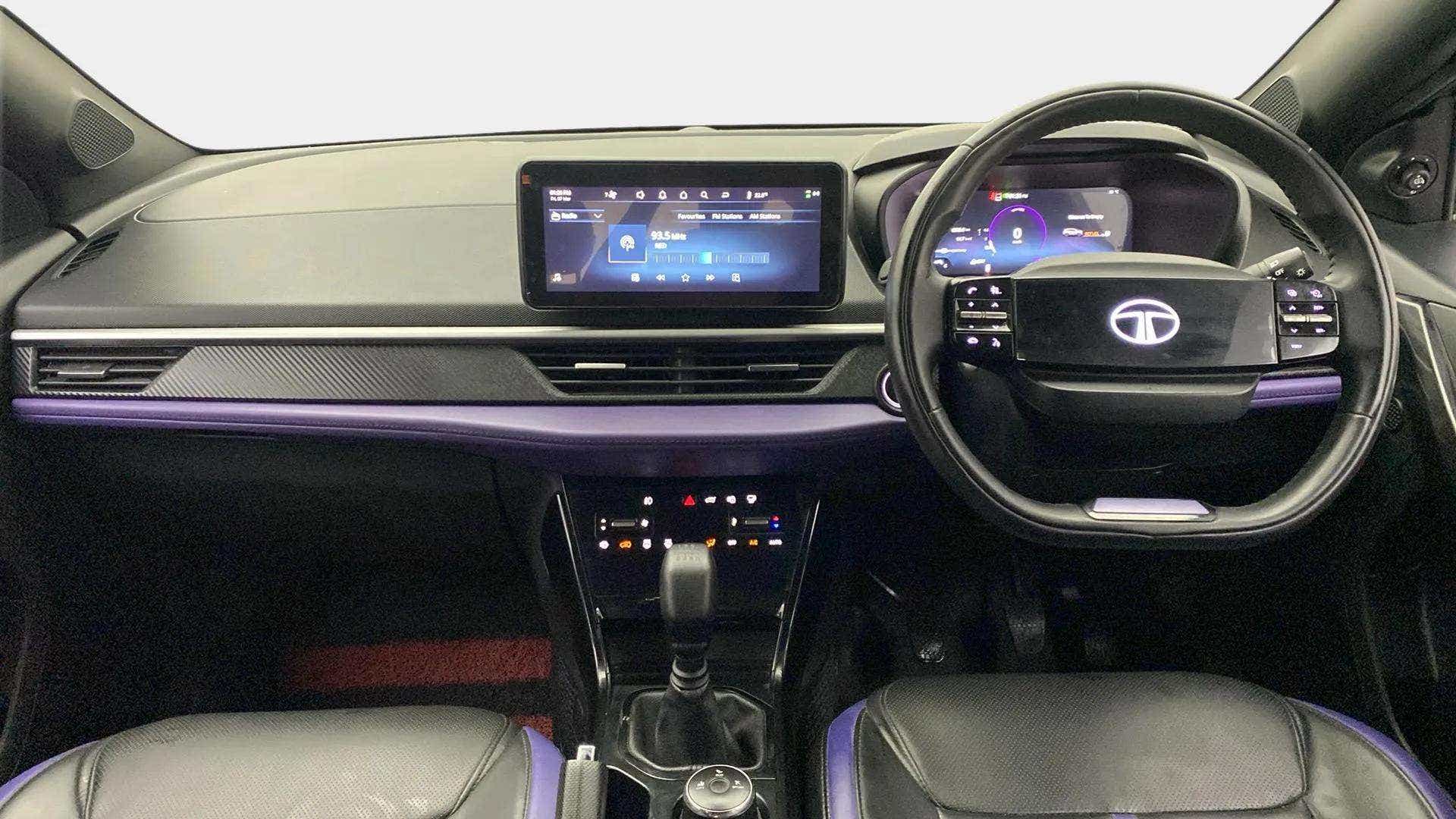 Interior dashboard of a Tata Nexon 2017-2023