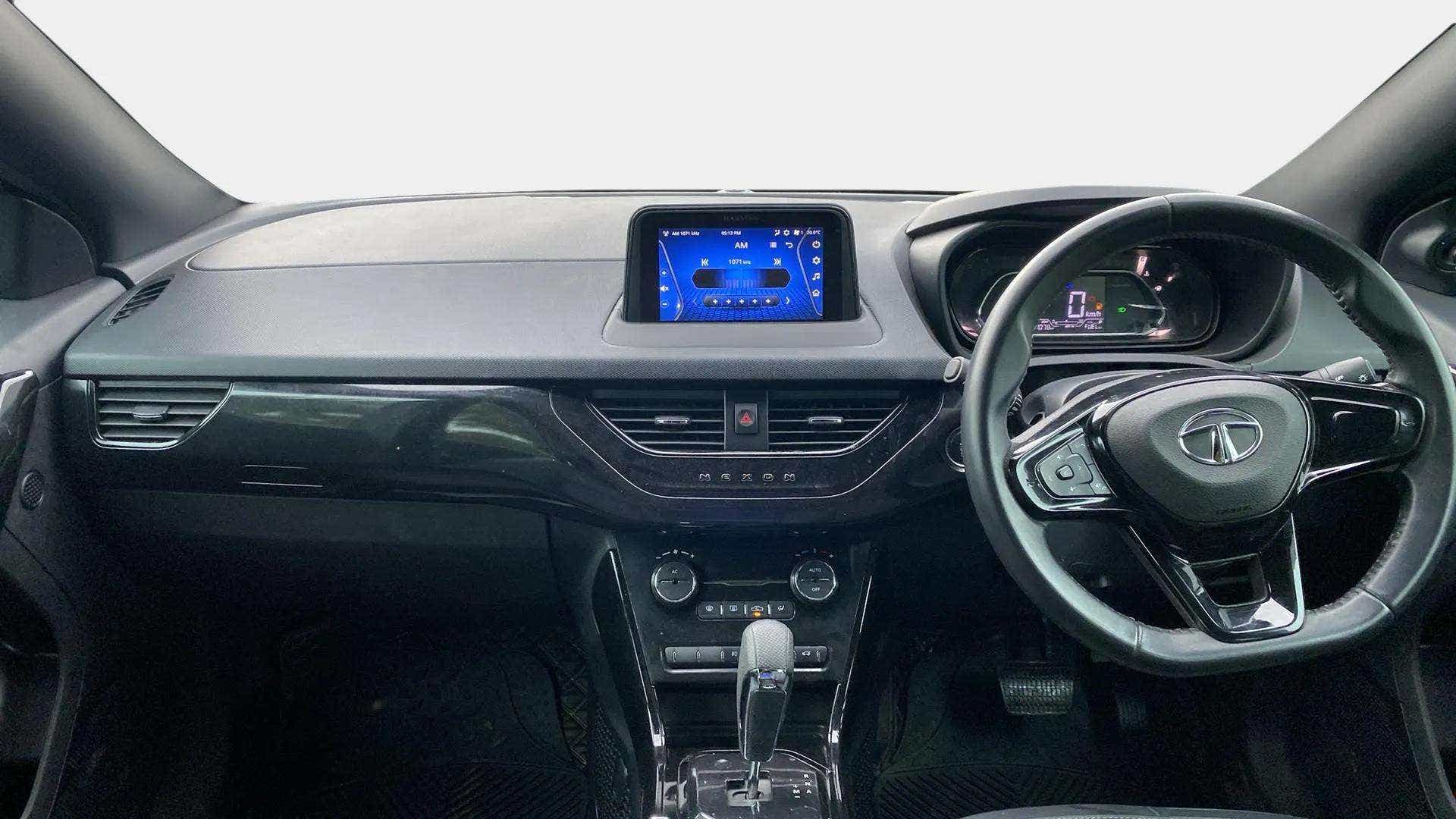 Interior dashboard of a Tata Nexon 2017-2023