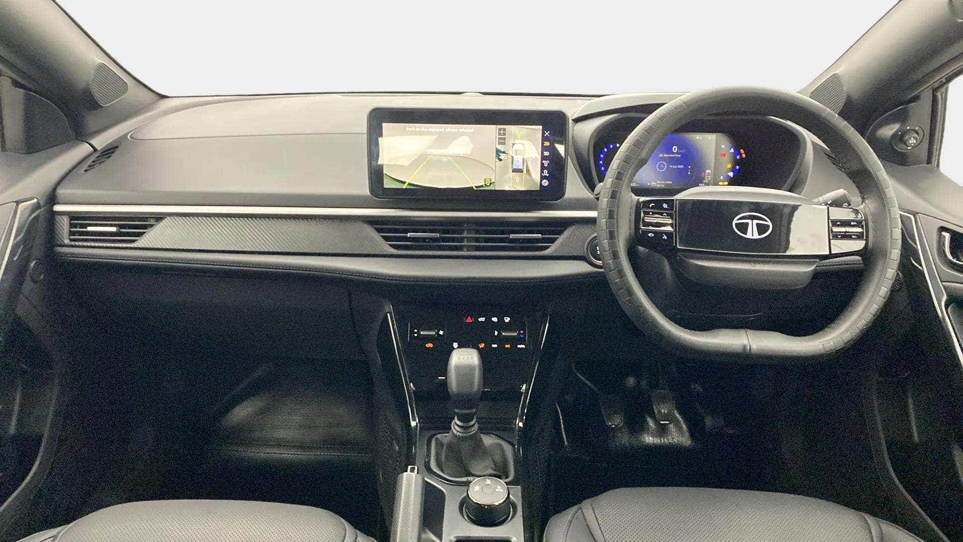 Interior dashboard of a Tata Nexon