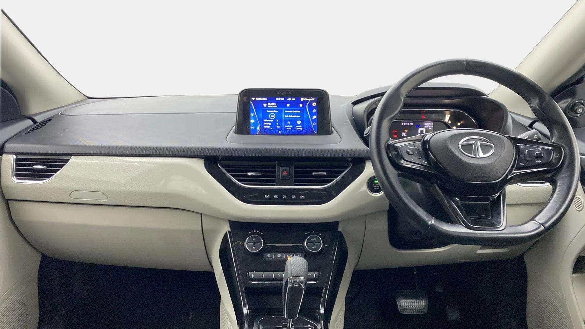 Interior dashboard of a Tata Nexon 2017-2023