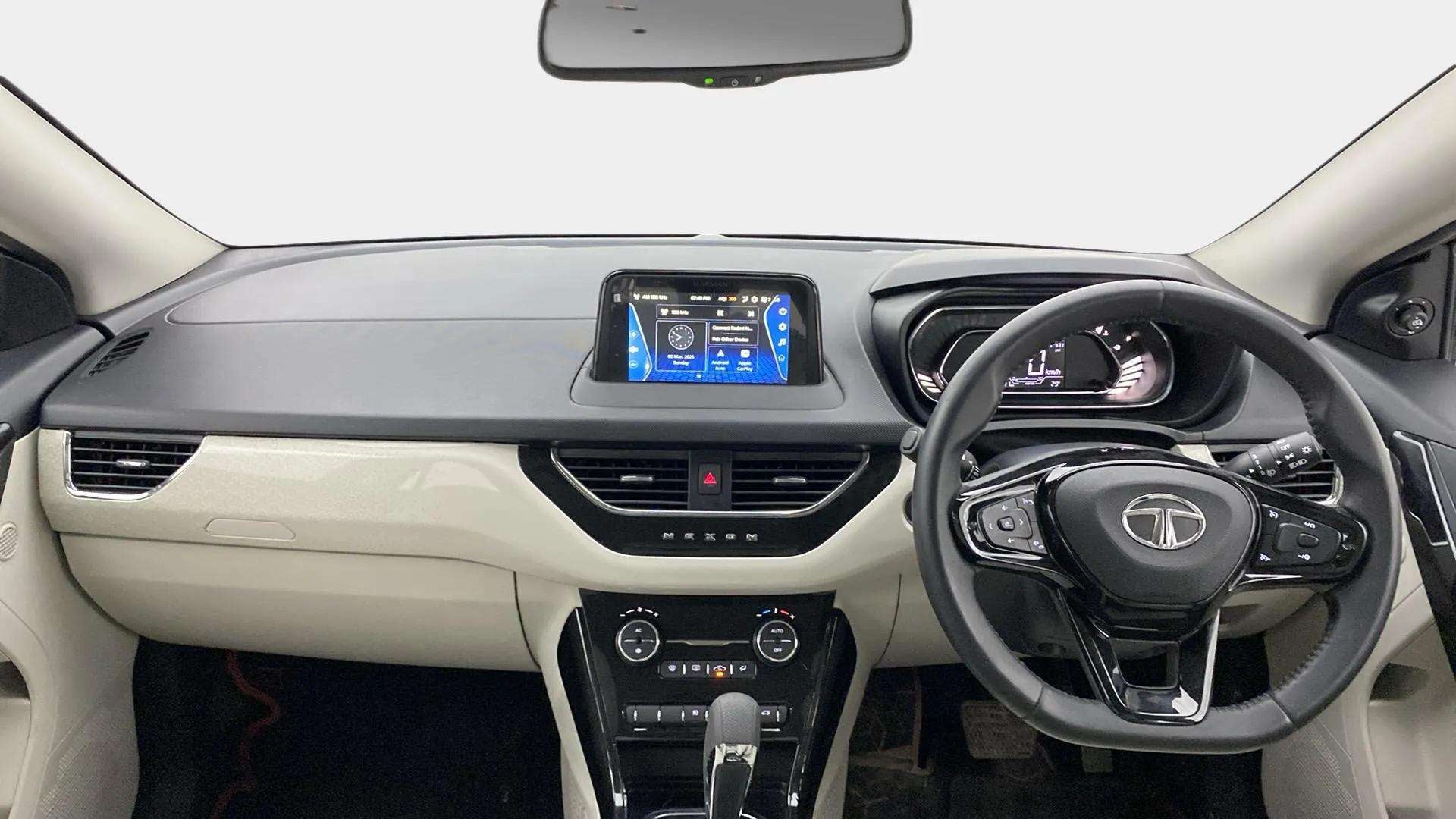Interior dashboard view of a Tata Nexon 2017-2023