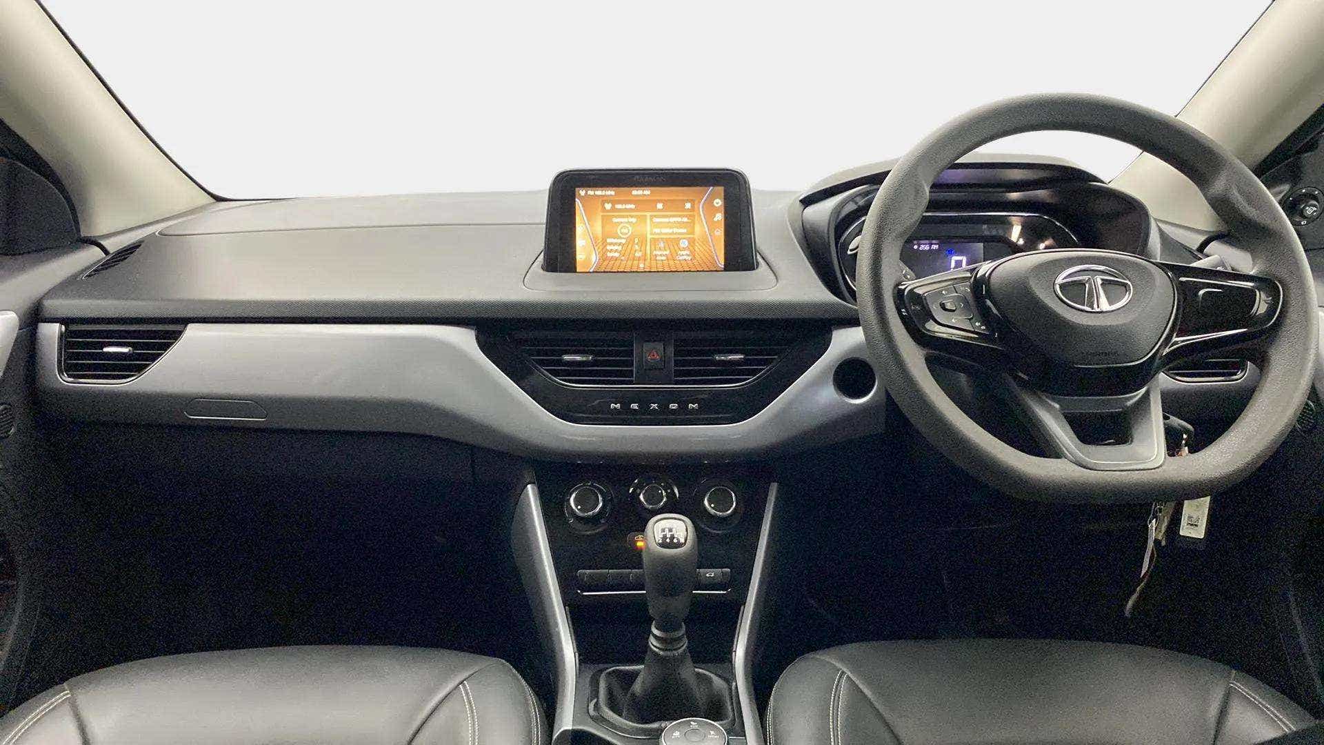 Dashboard and steering wheel of a Tata Nexon 2017-2023