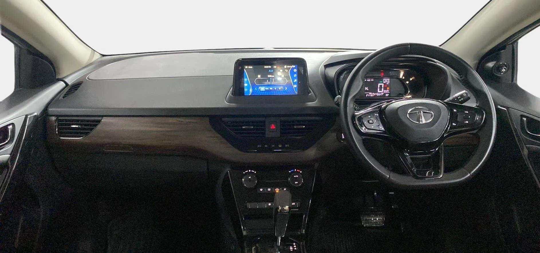 Interior dashboard view of a Tata Nexon 2017-2023