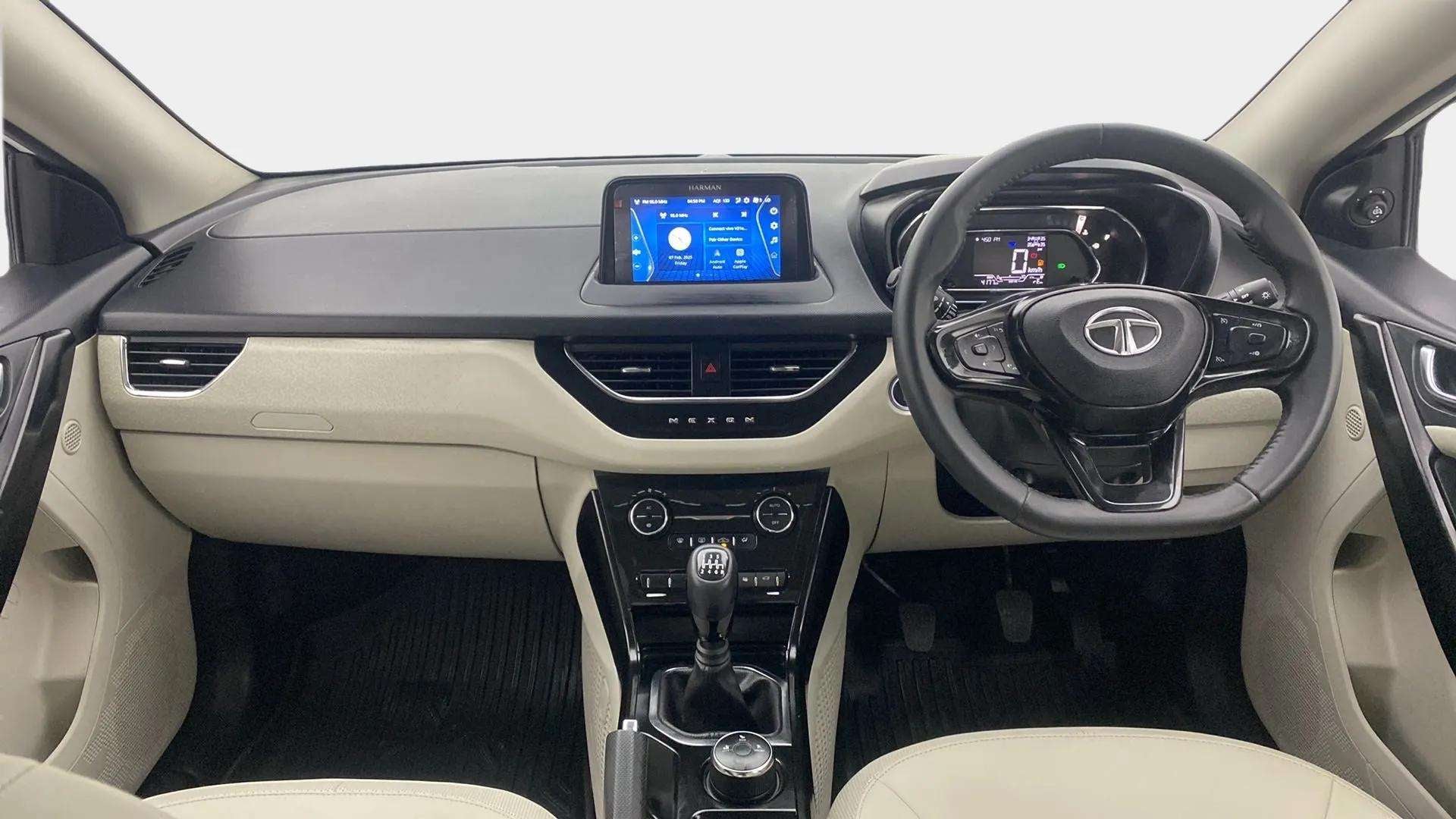 Dashboard and steering wheel of a Tata Nexon 2017-2023