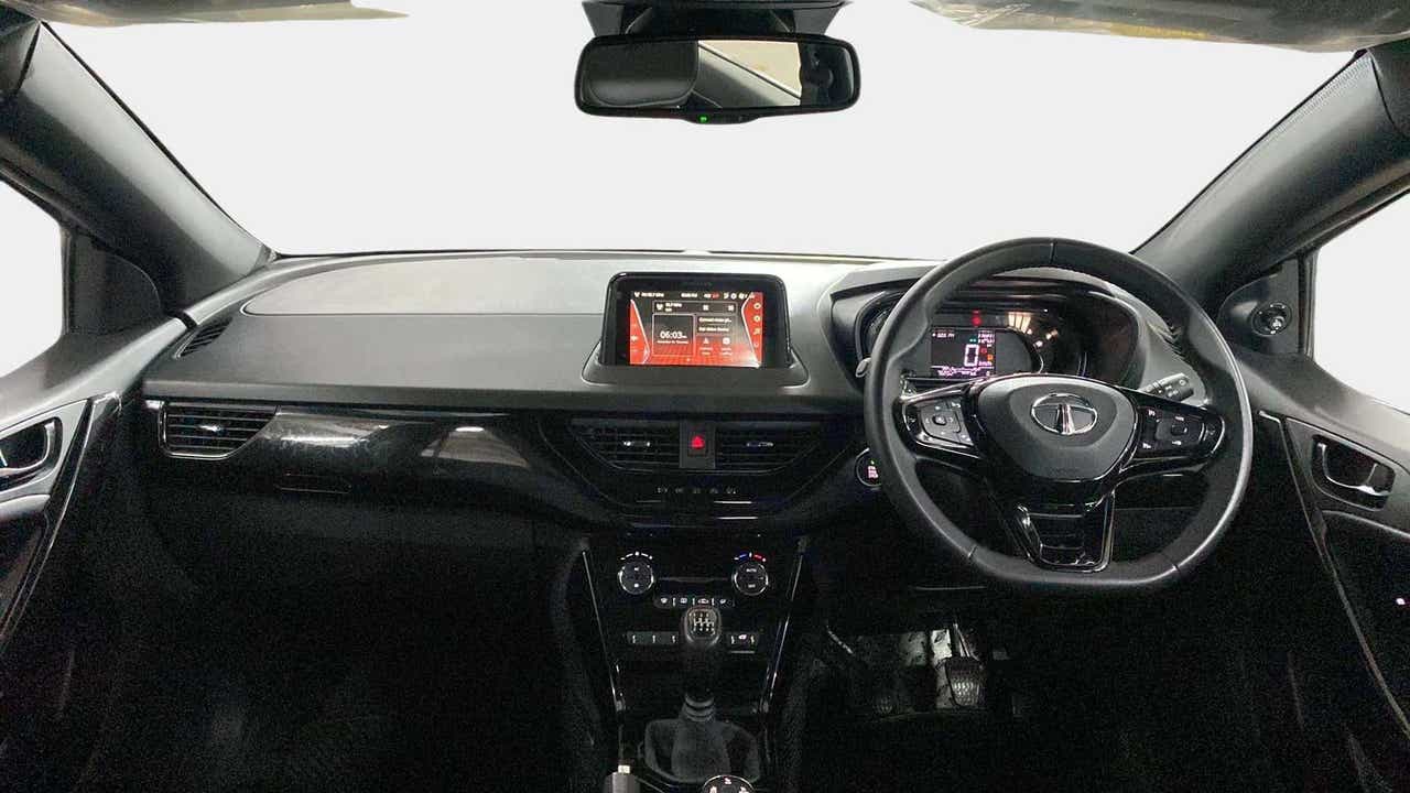 Dashboard and steering wheel of a Tata Nexon 2017-2023
