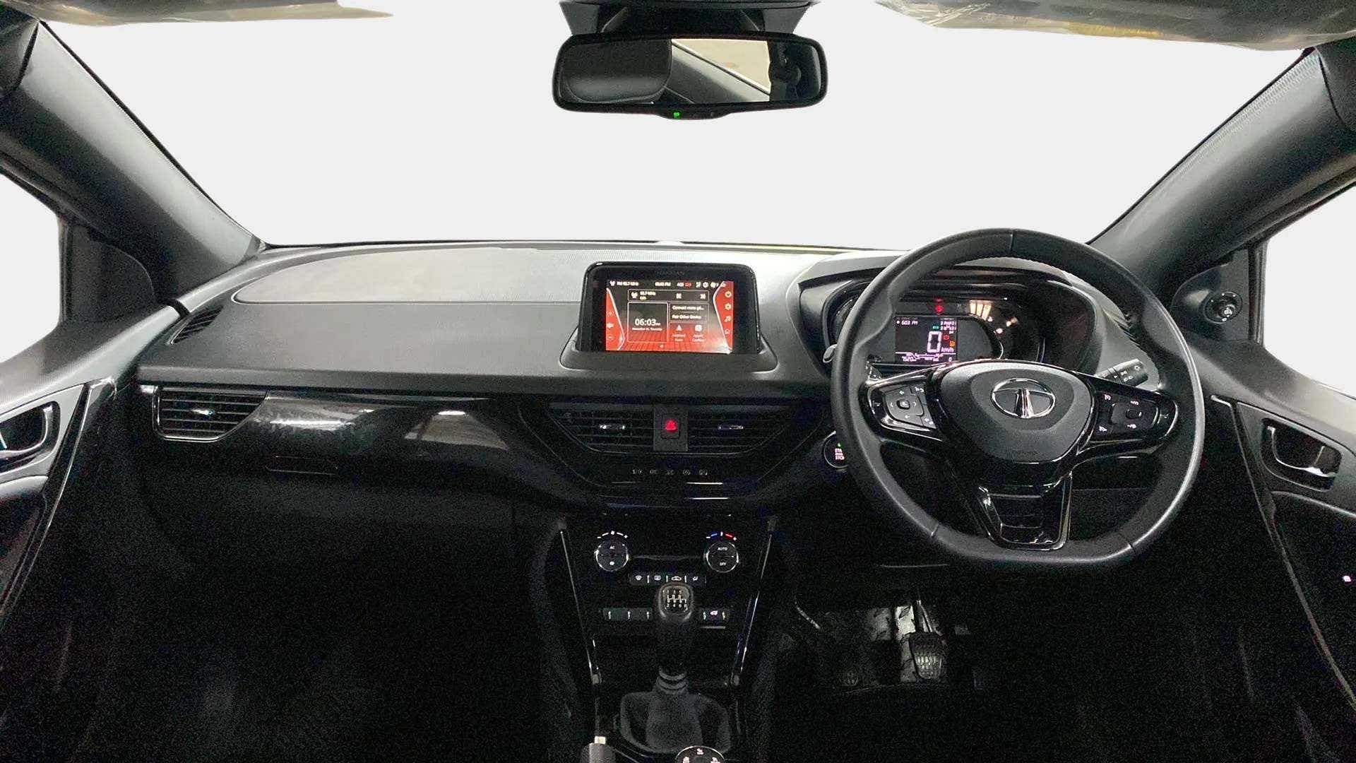 Dashboard and steering wheel of a Tata Nexon 2017-2023