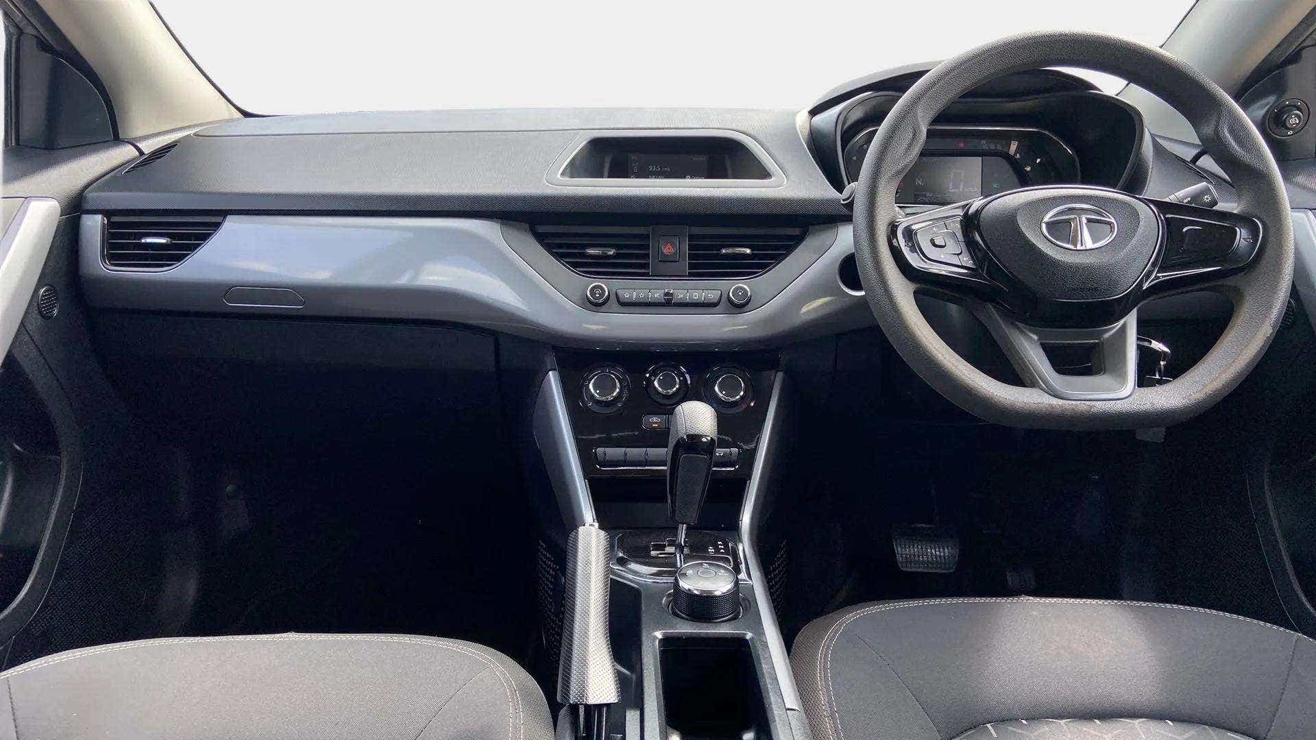 Dashboard and steering wheel of a Tata Nexon 2017-2023