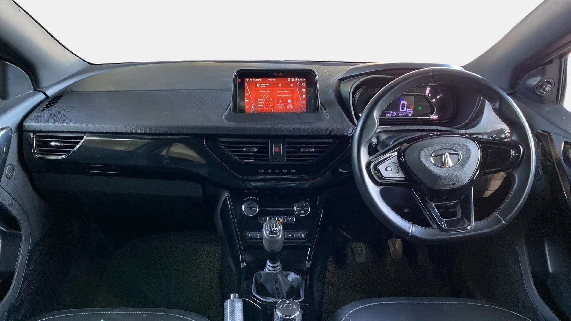 Dashboard and steering wheel of a Tata Nexon 2017-2023