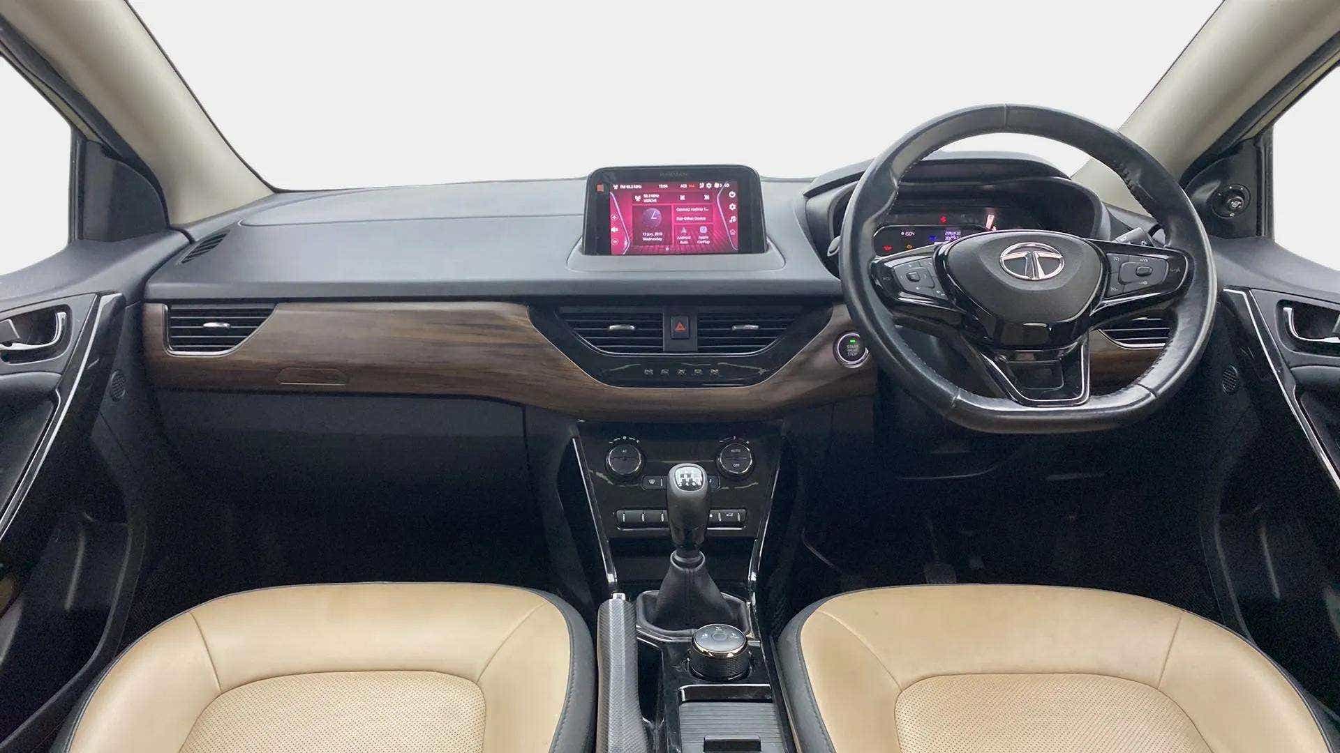 Interior dashboard of a Tata Nexon 2017-2023