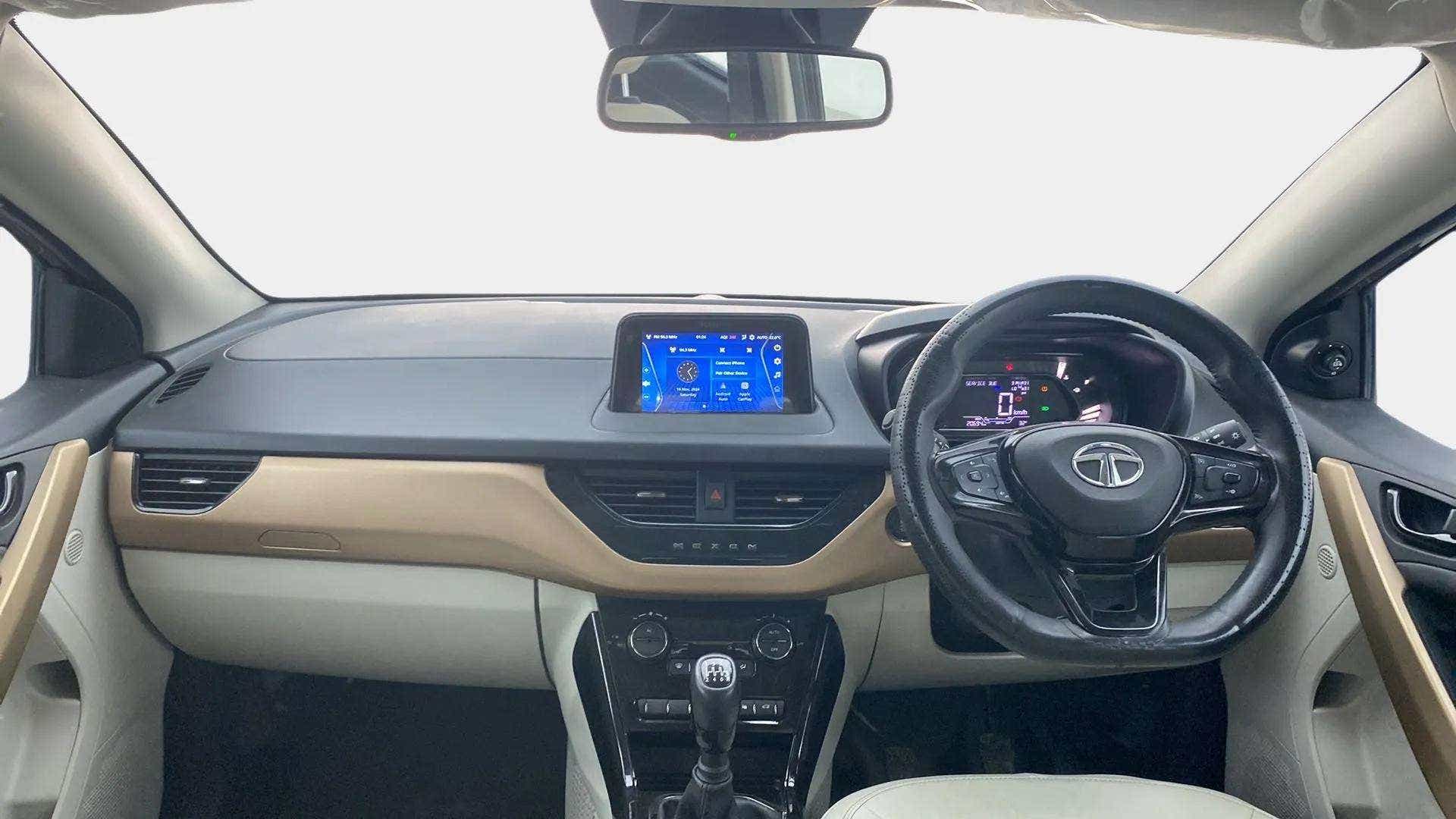 Interior dashboard view of a Tata Nexon 2017-2023