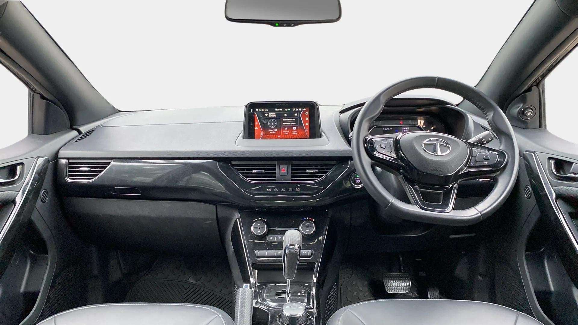 Dashboard and steering wheel of a Tata Nexon 2017-2023