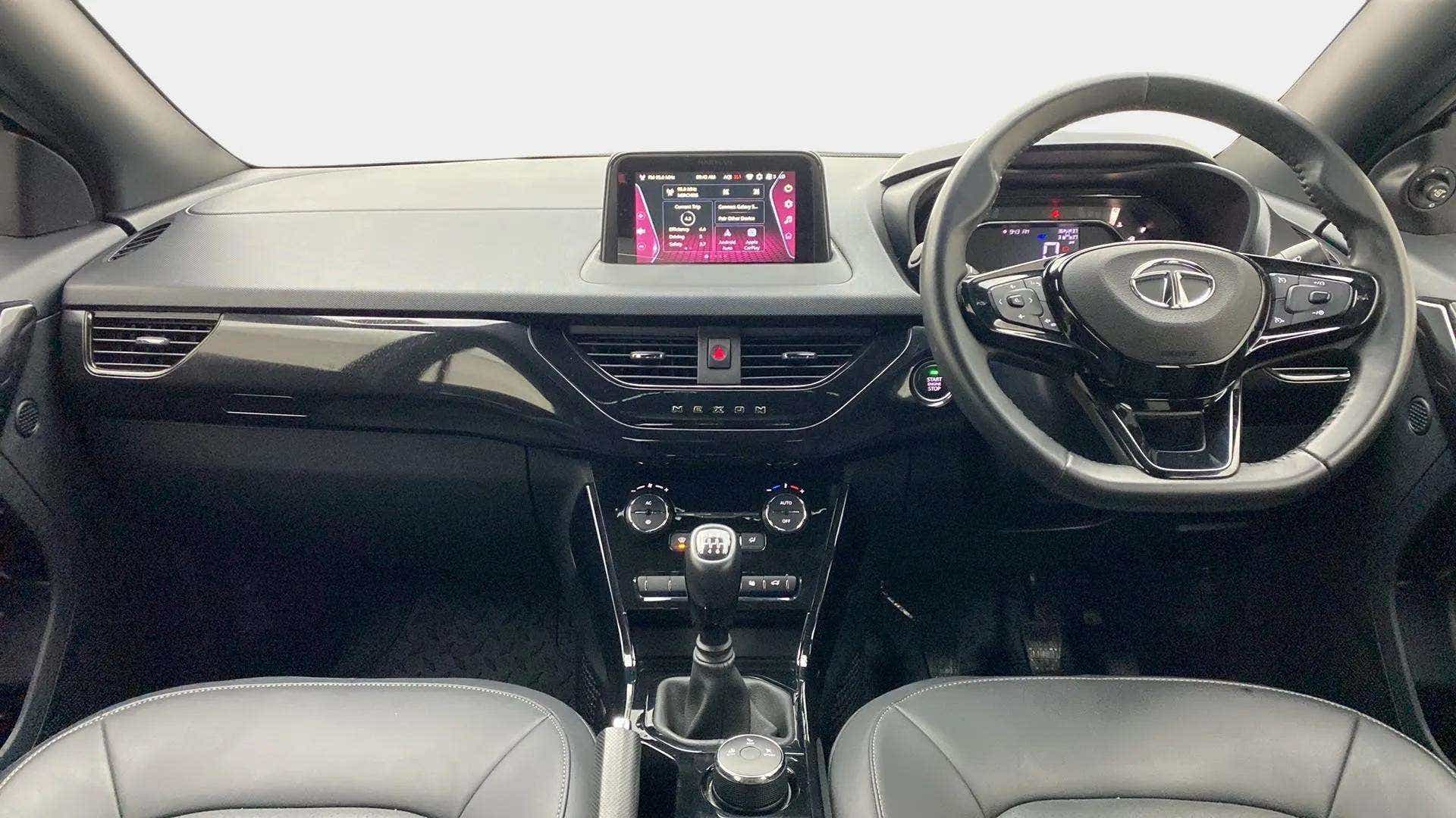 Interior dashboard view of a Tata Nexon 2017-2023